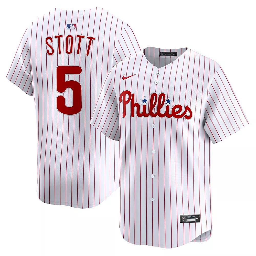 Men's Nike Bryson Stott White Philadelphia Phillies Home Limited Player Jersey,  Product Image