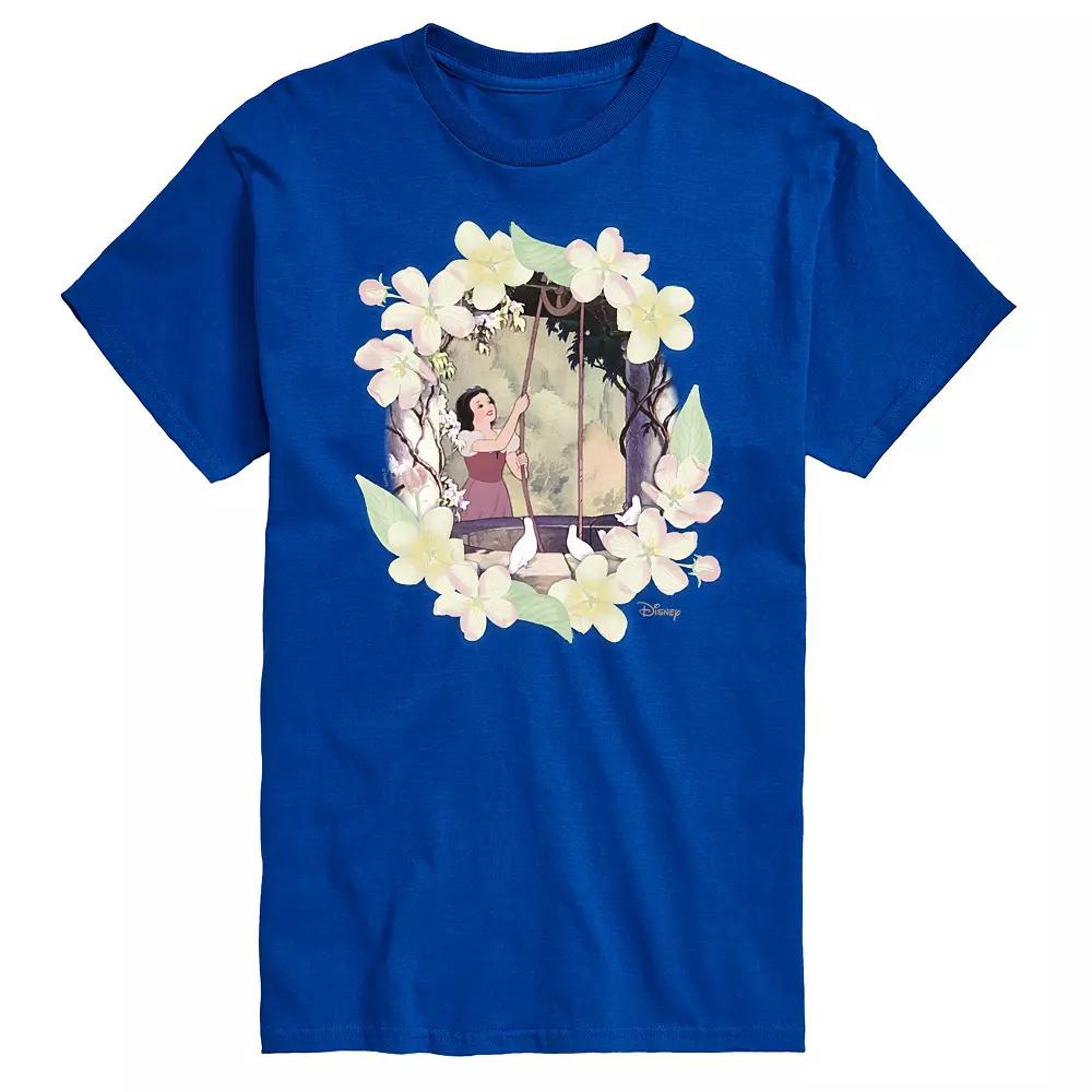 Disney Princess Big & Tall Snow White Flowers Graphic Tee, Men's,  Product Image