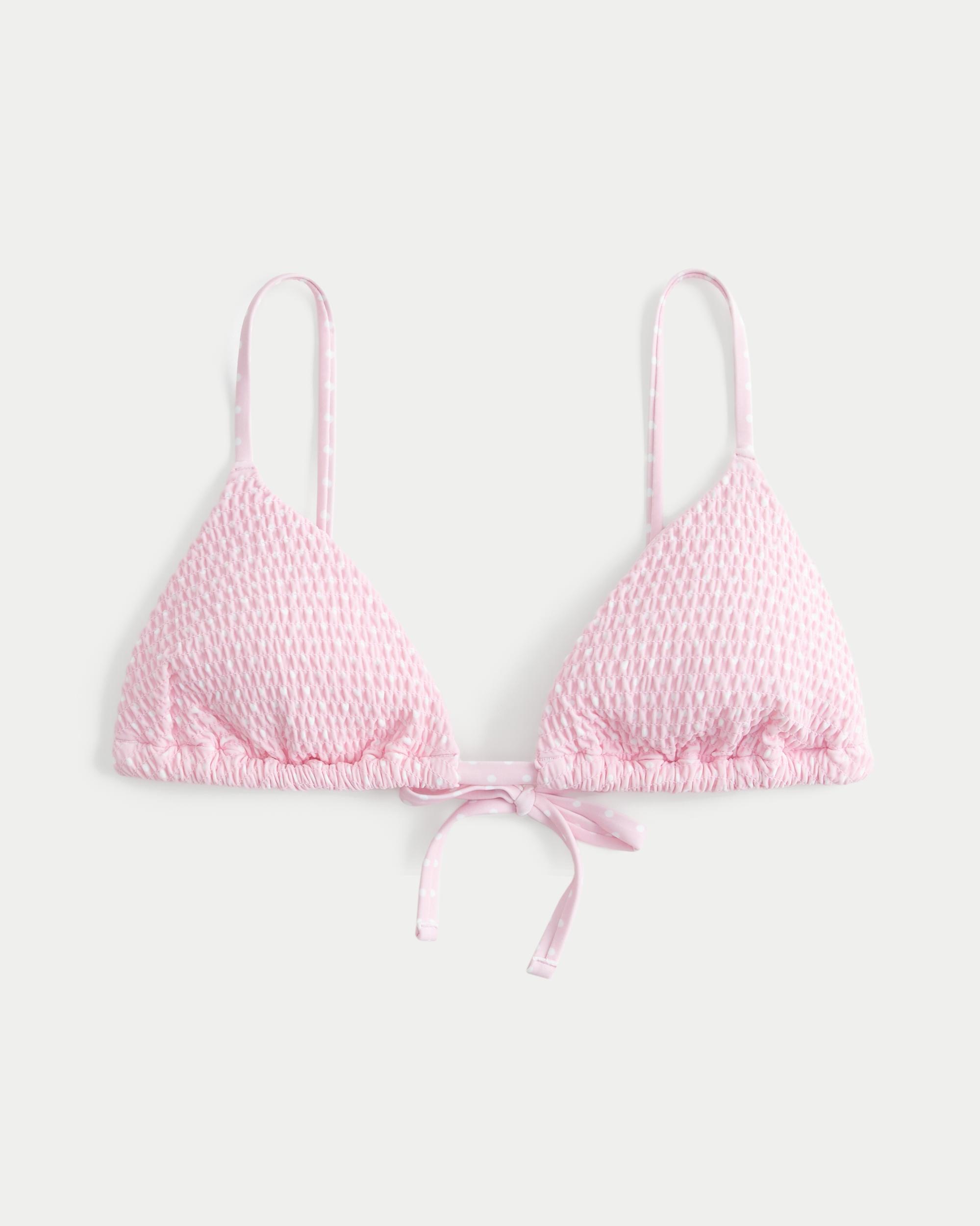 Smocked Triangle Bikini Top Product Image