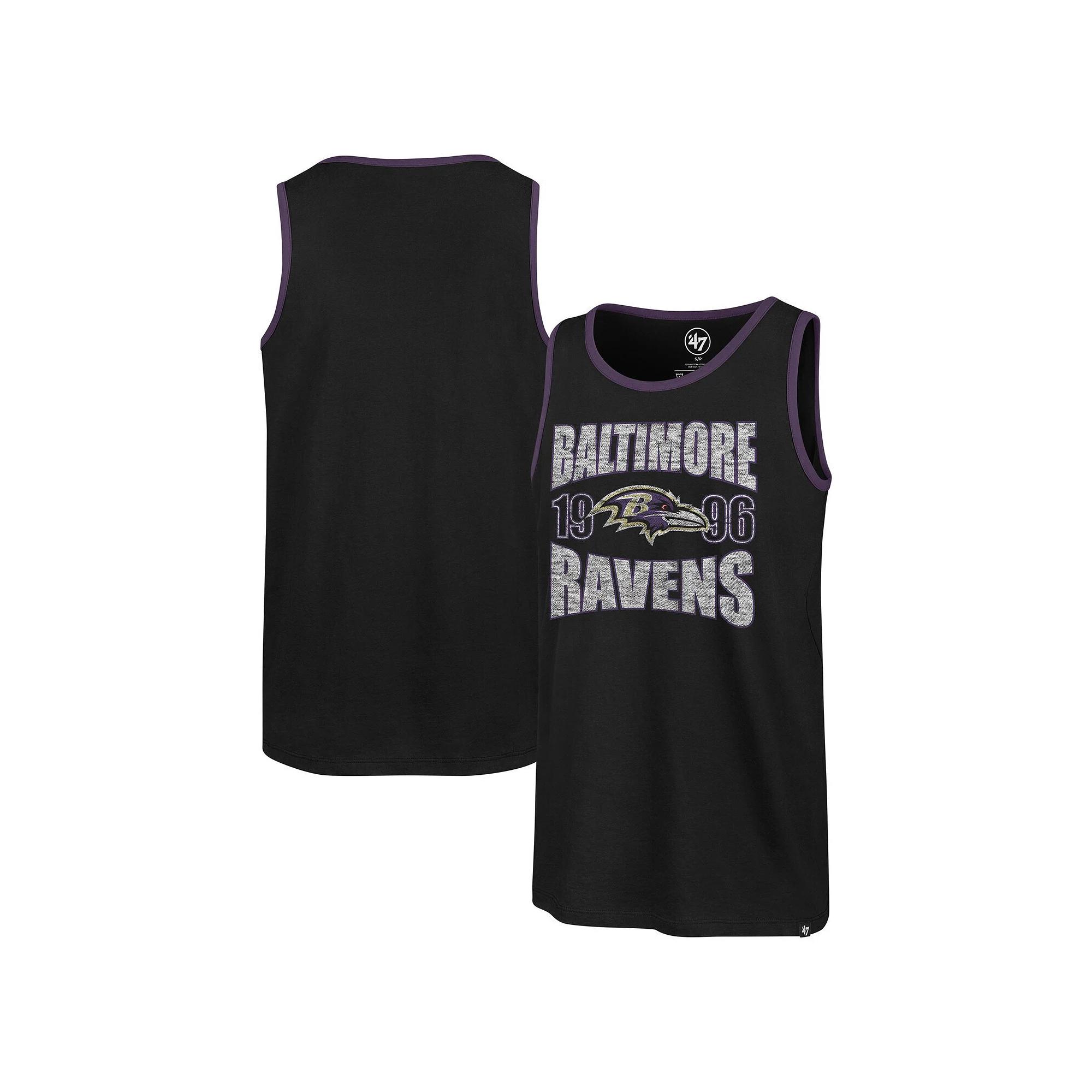 Men's '47 Black Baltimore Ravens Upload Franklin Tank Top,  Product Image