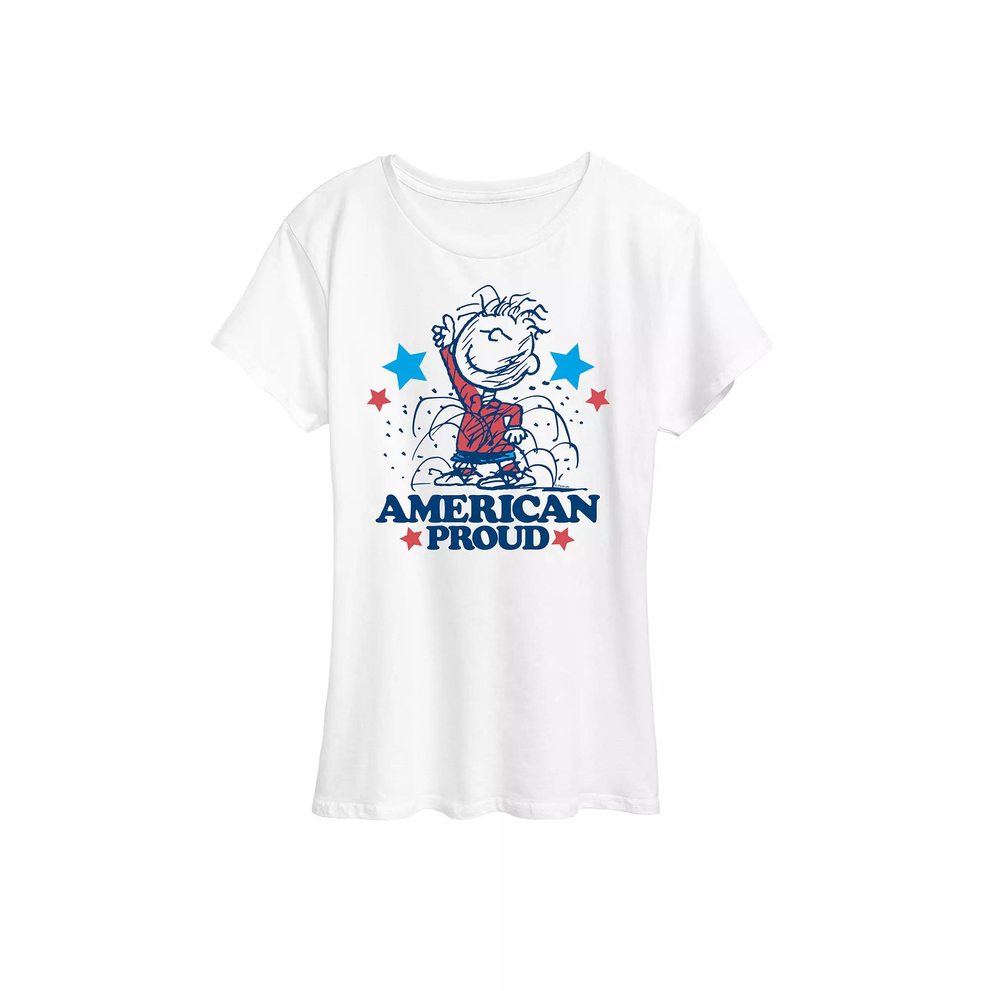 Women's Peanuts Pigpen American Proud Graphic Tee,  Product Image
