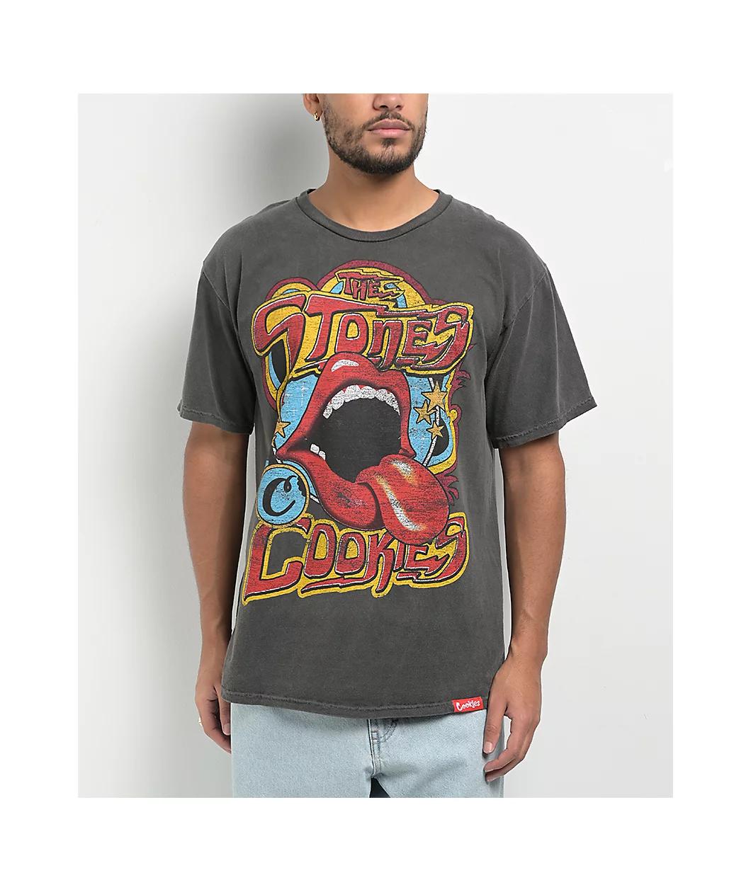 Cookies x The Rolling Stones The Stones Black T-Shirt Product Image