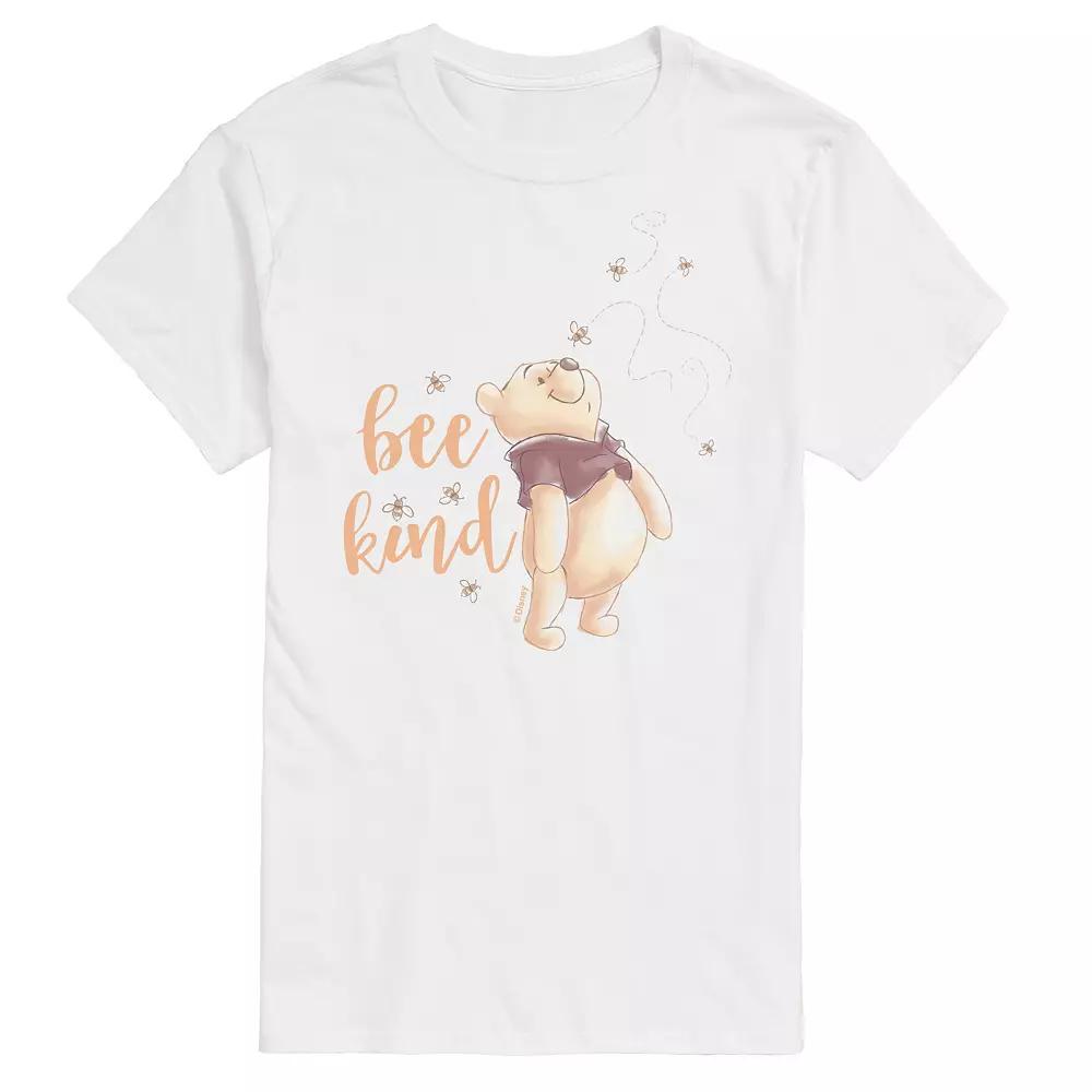Disney's Winnie the Pooh Big & Tall Pooh Bee Kind Graphic Tee, Men's, Size: XL Tall, White Product Image
