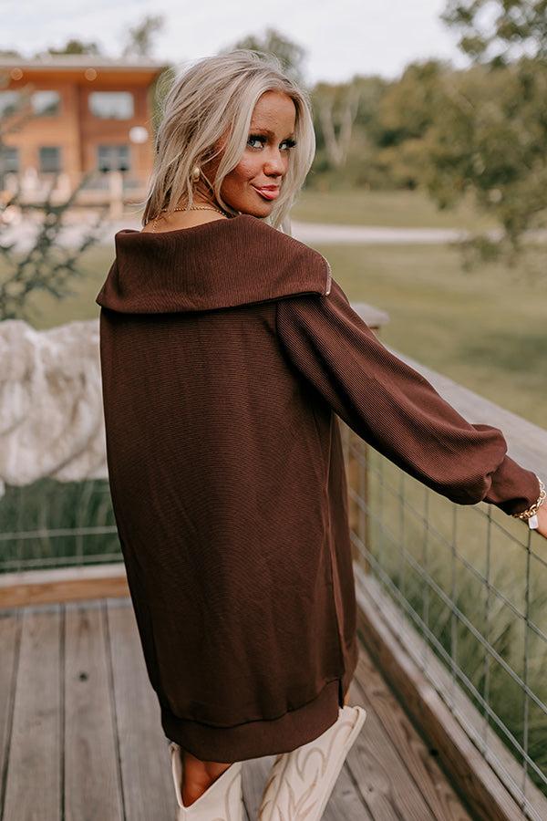 Cafe Meet Up Ribbed Mini Dress Product Image