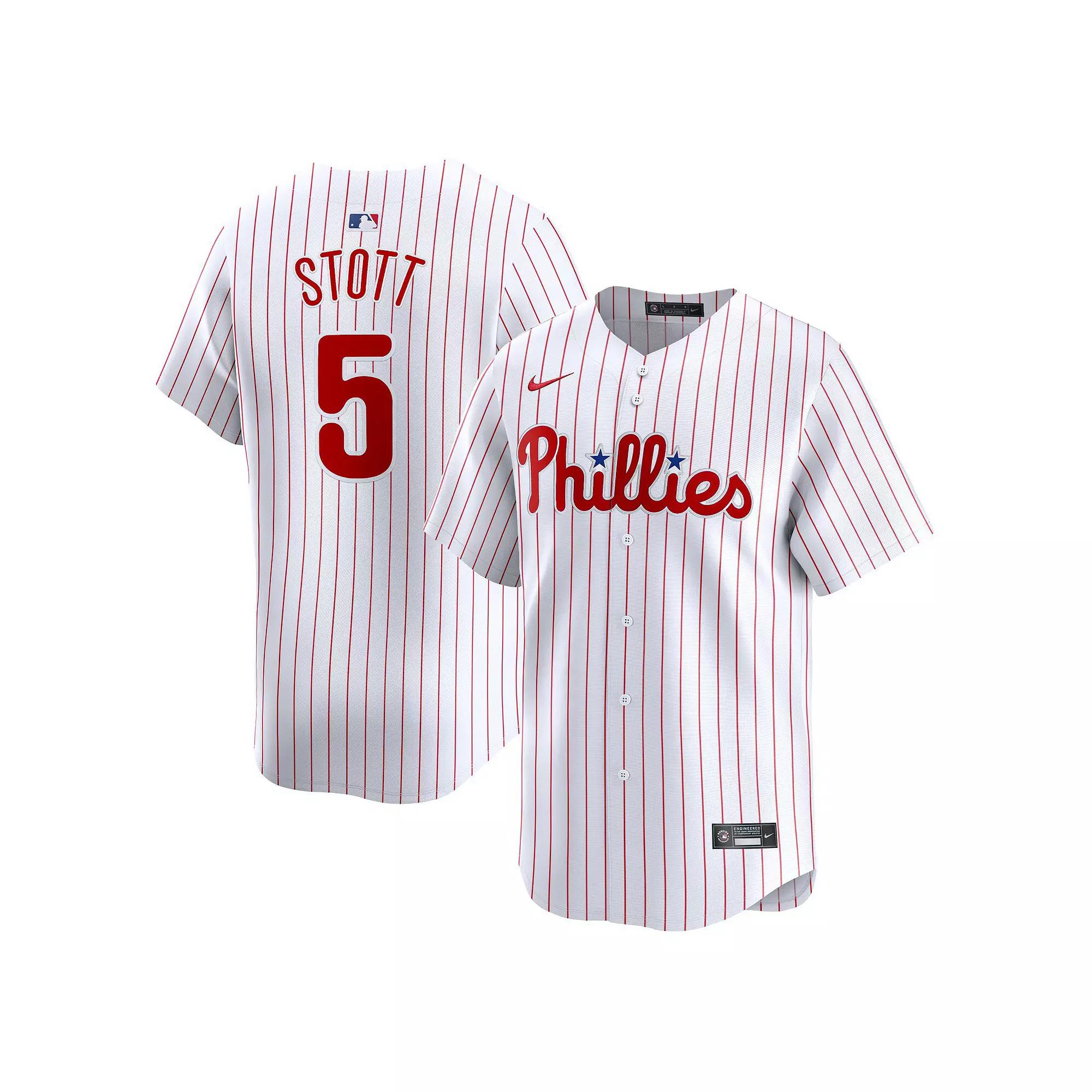 Men's Nike Bryson Stott White Philadelphia Phillies Home Limited Player Jersey, Size: 3XL Product Image