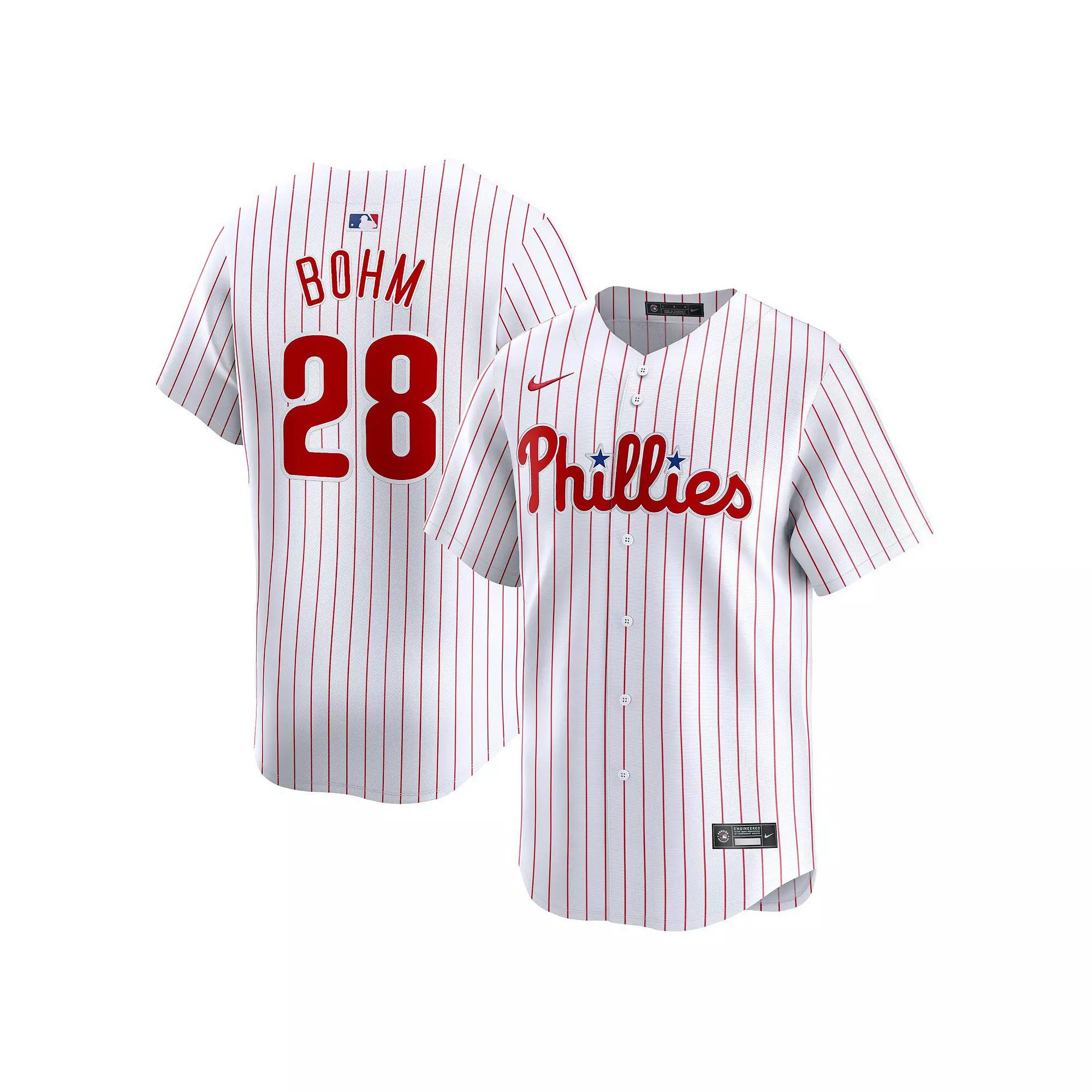 Men's Nike Alec Bohm White Philadelphia Phillies Home Limited Player Jersey,  Product Image