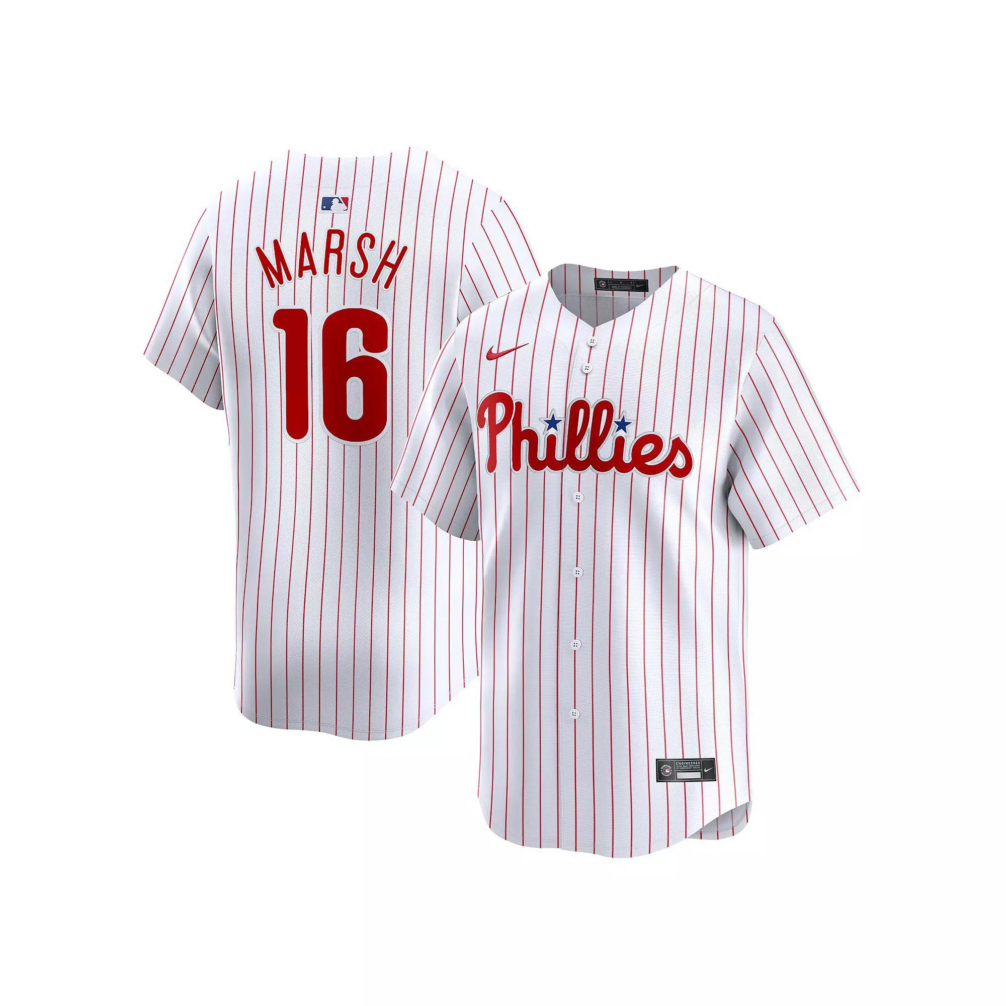 Men's Nike Brandon Marsh White Philadelphia Phillies Home Limited Player Jersey,  Product Image