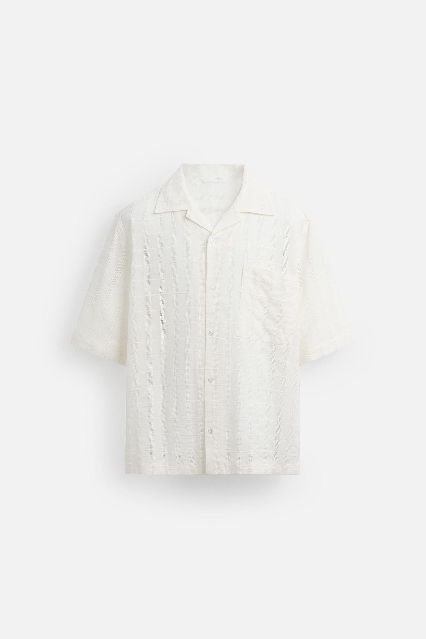 OPENWORK TEXTURED SHIRT Product Image