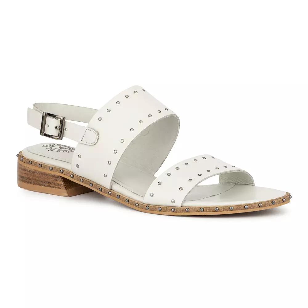 Vintage Foundry Co. Women's Linda Leather Flats, Size: 6.5, White Product Image