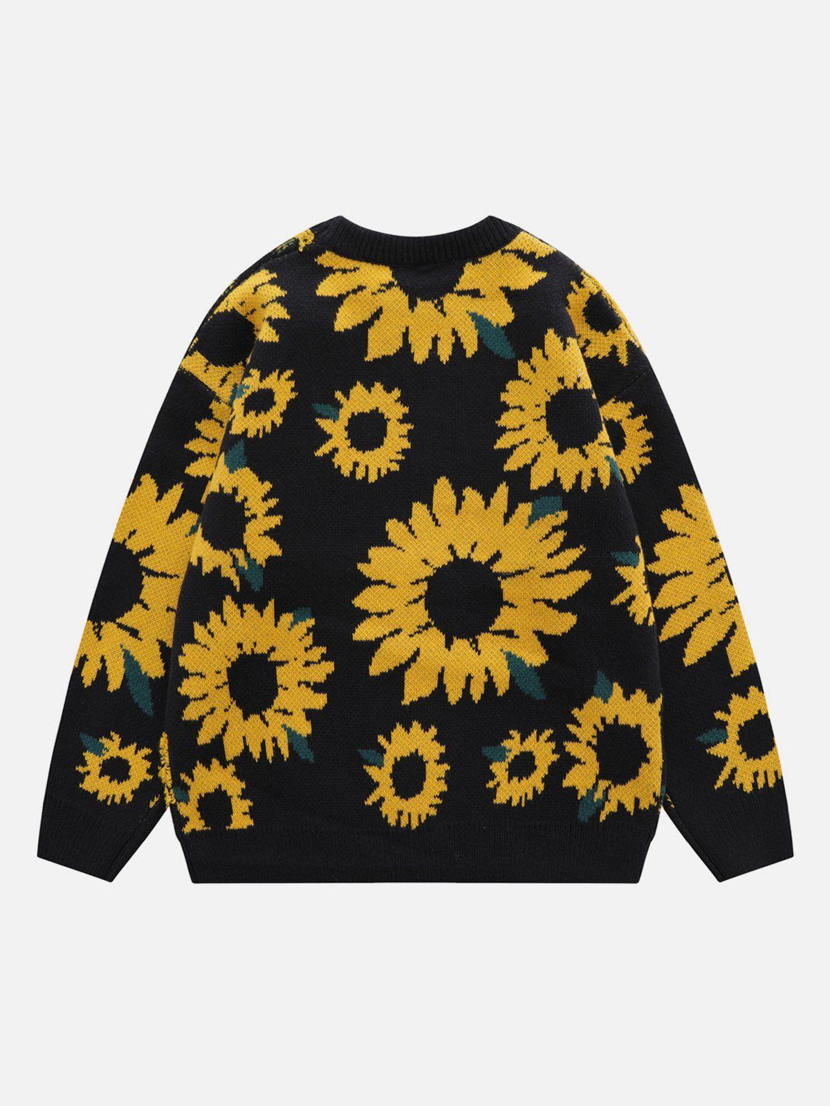 Aelfric Eden Sunflower Graphic Sweater @mouninaa Product Image