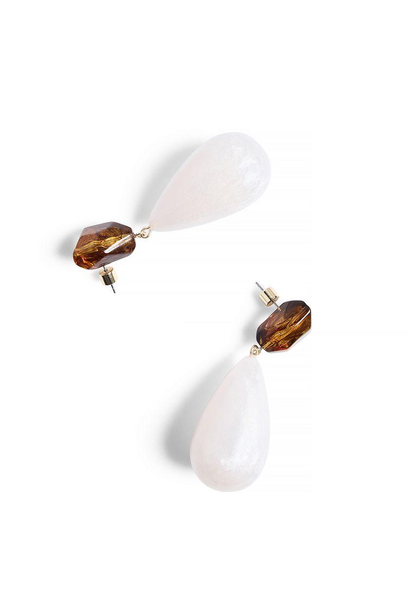 Big Hanging Stone Earrings Product Image