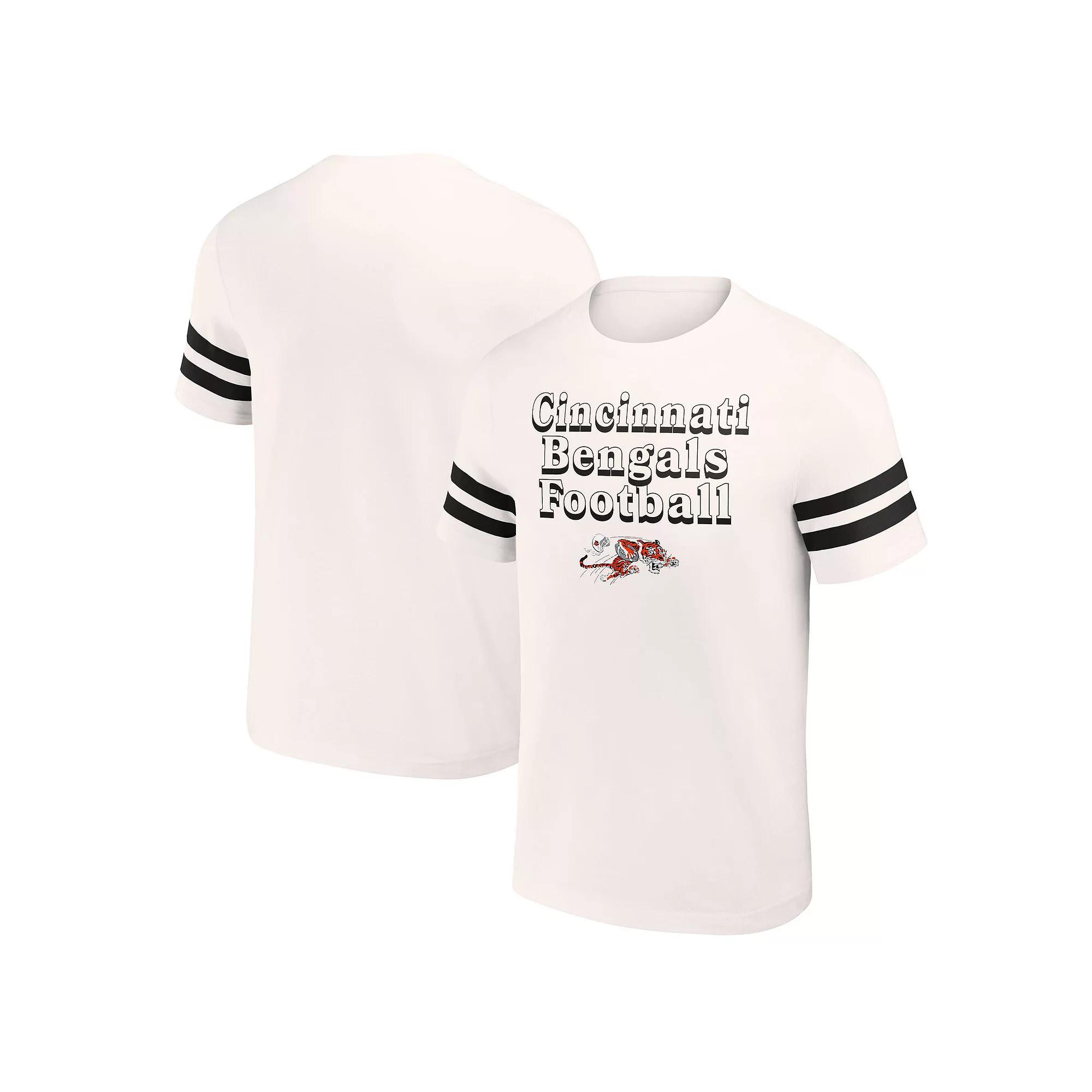 Men's NFL x Darius Rucker Collection by Fanatics Cream Cincinnati Bengals Vintage T-Shirt,  Product Image