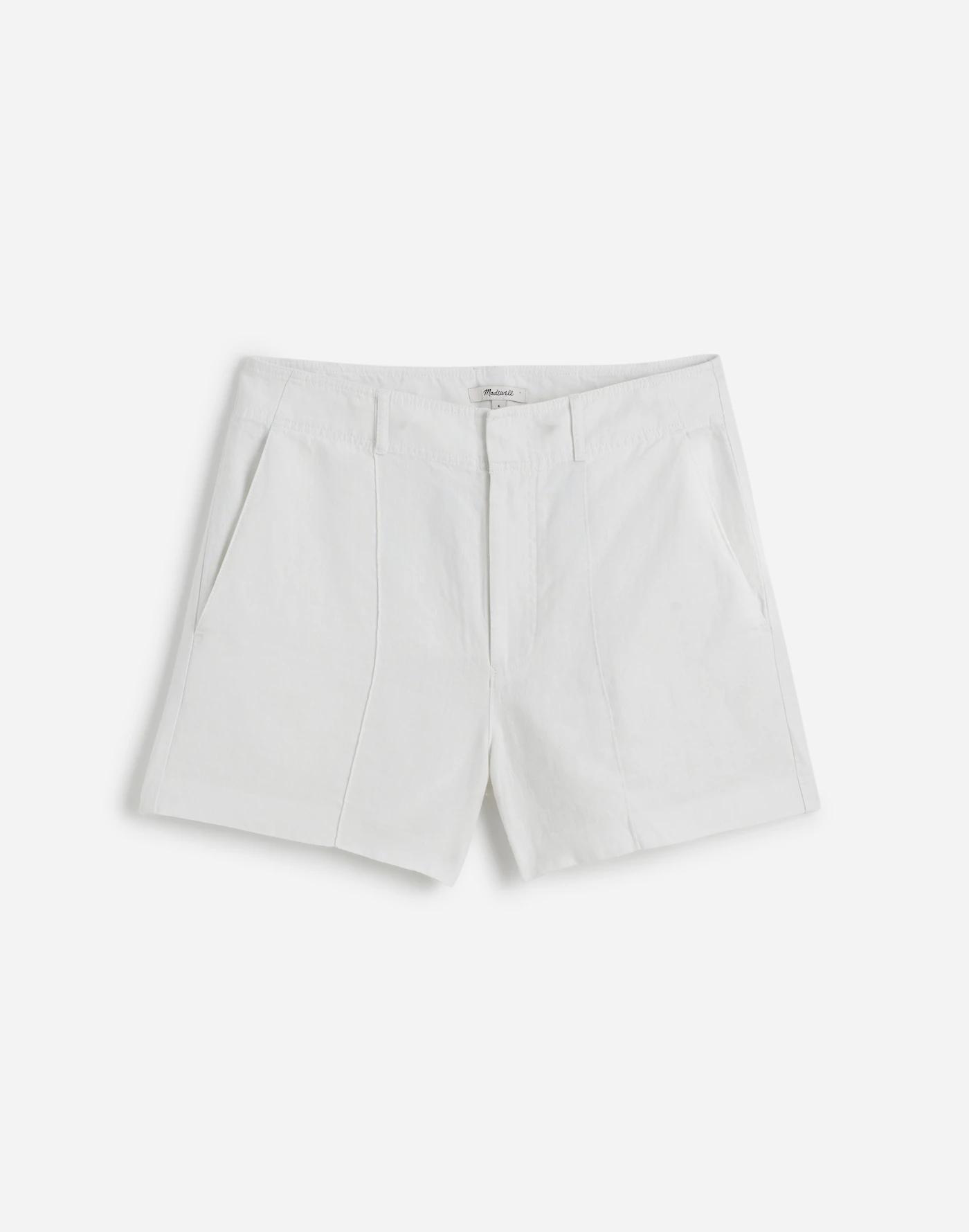 Pintucked Shorts in 100% Linen Product Image