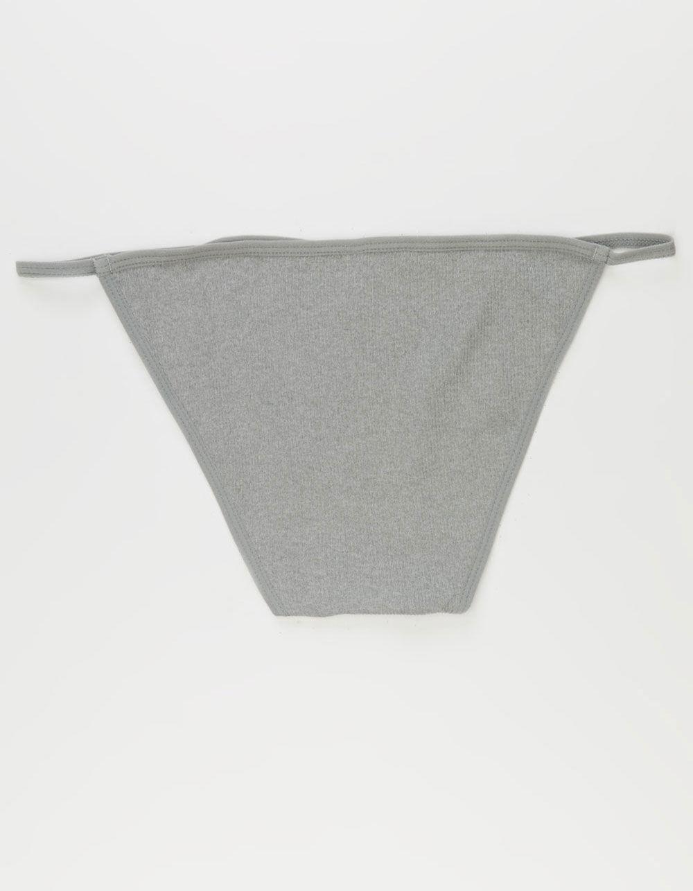 FULL TILT Rib Seamless Cheeky Panties - BLACK Product Image