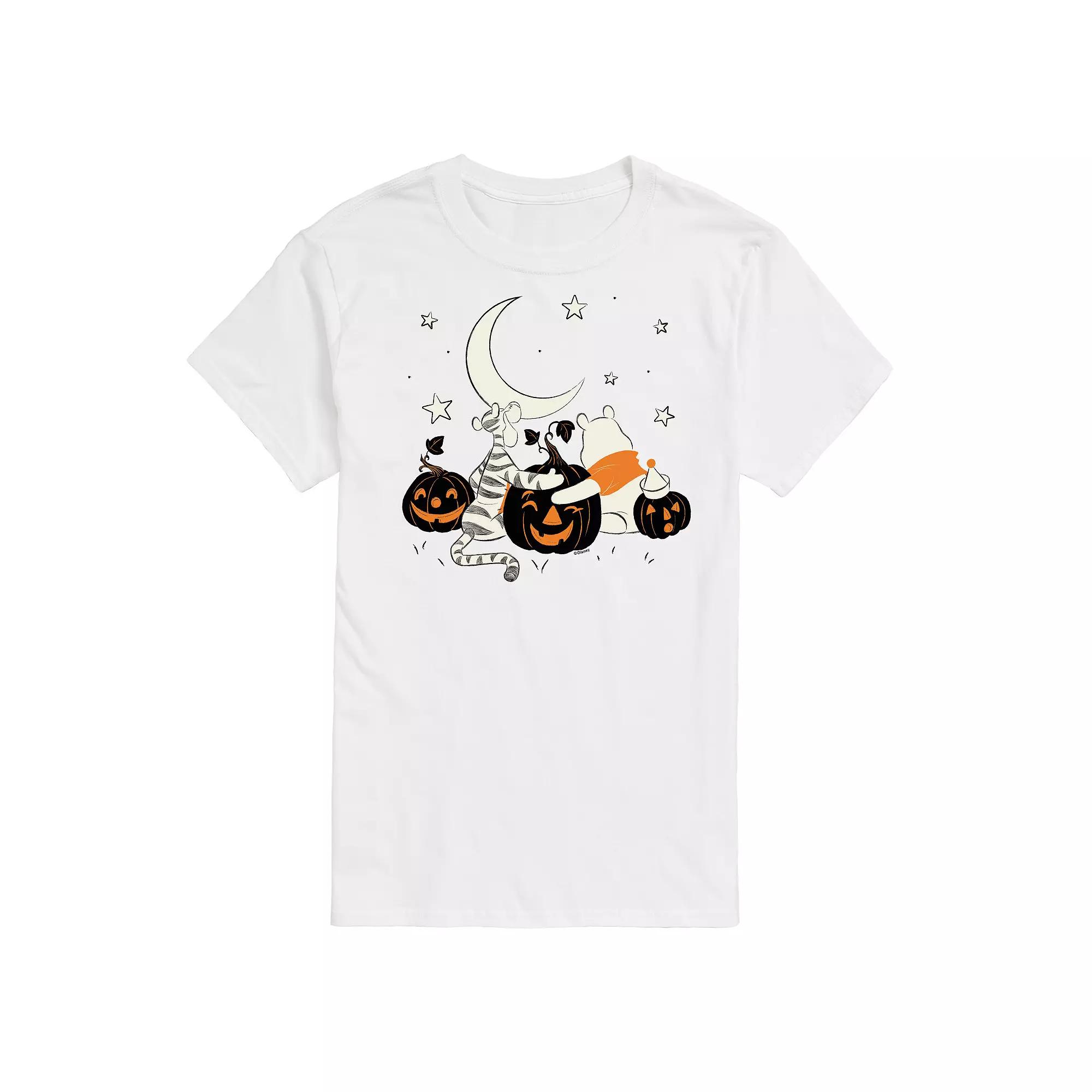 Disney's Winnie The Pooh Big & Tall Tigger and Pooh Pumpkin Patch Graphic Tee, Men's,  Product Image