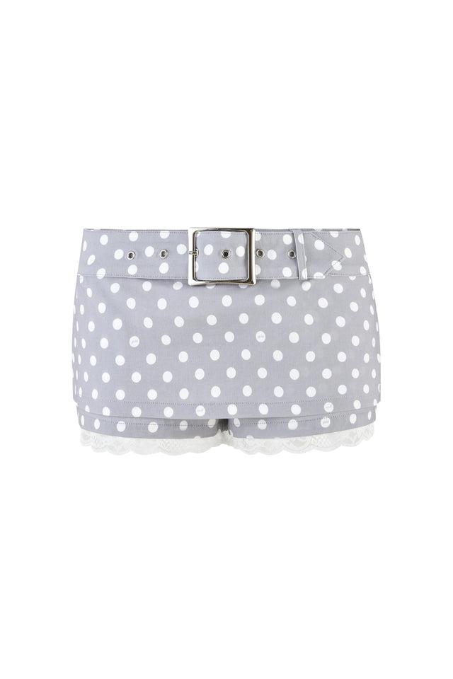 MELDA MINI SKORT - GREY : GREY POLKA DOT Product Image