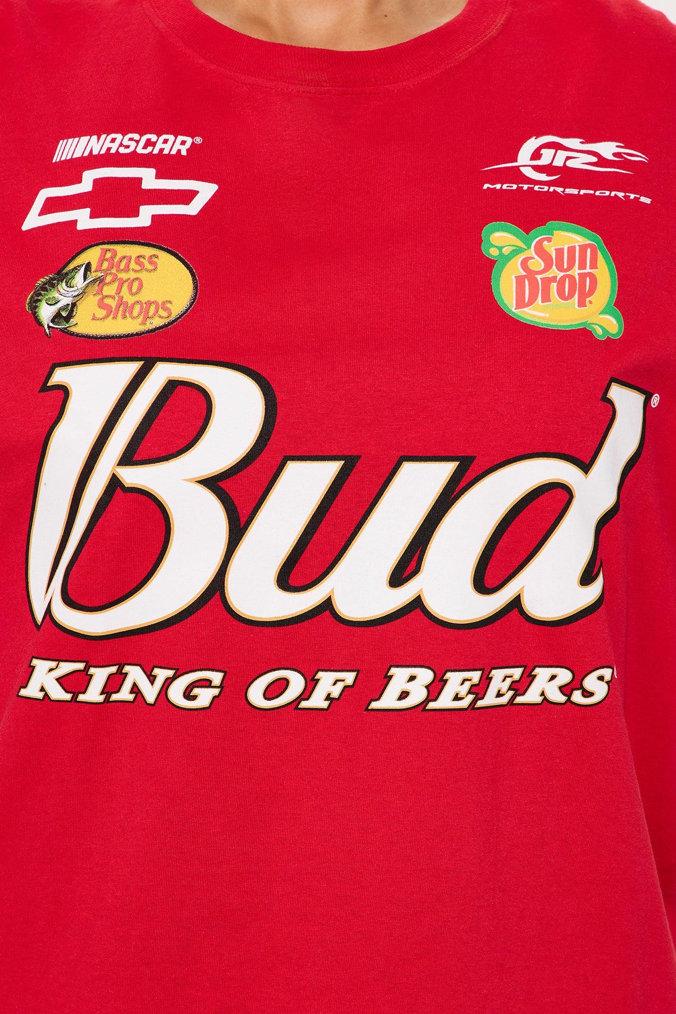 Budweiser King Of Beers Oversized Tee - Red Female Product Image