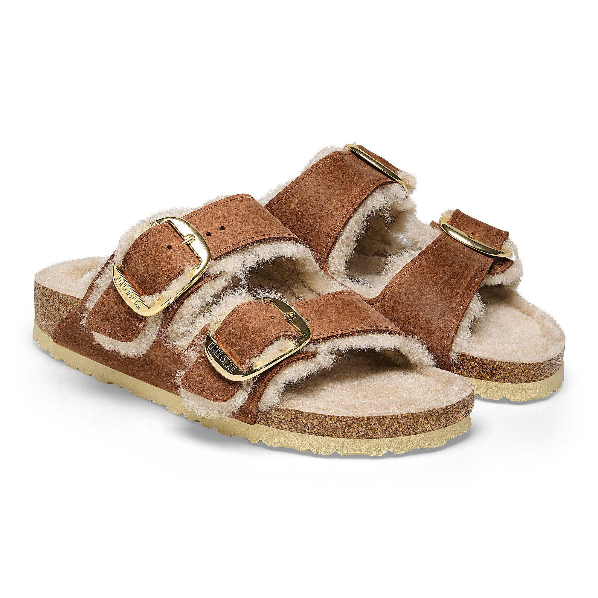 Arizona Big Buckle Shearling Natural Leather Oiled Product Image