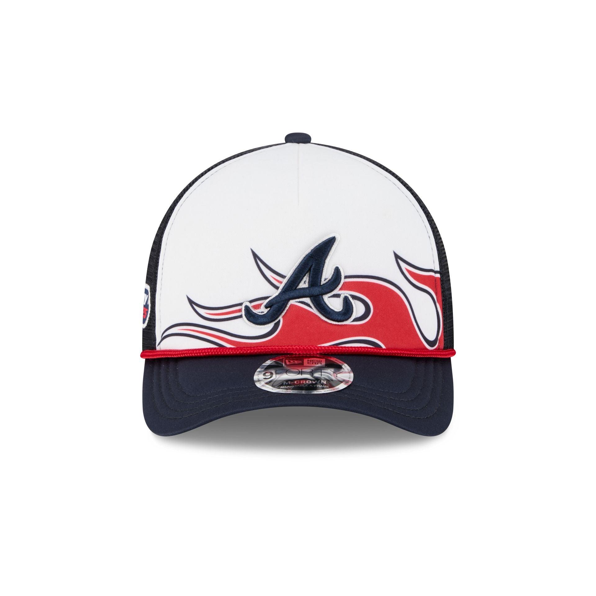 Atlanta Braves Speedway Classic Fan Pack 9FORTY M-Crown A-Frame Trucker Male Product Image