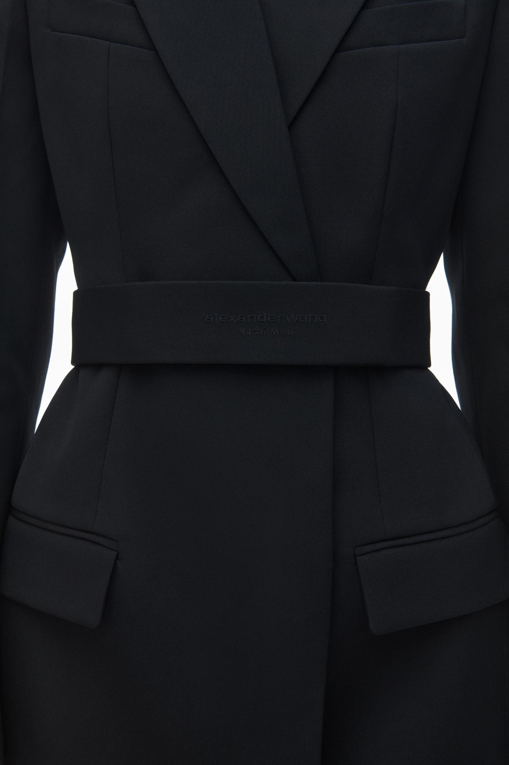 Belted Blazer Dress In Wool Tailoring Product Image
