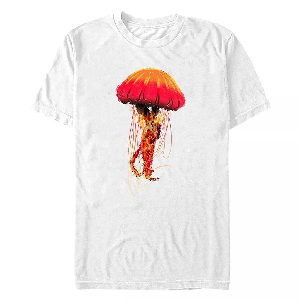 Big & Tall Jellyfish On Fire Graphic Tee, Men's,  Product Image