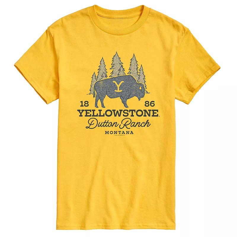 Men's Yellowstone Dutton Ranch Bison Graphic Tee,  Product Image