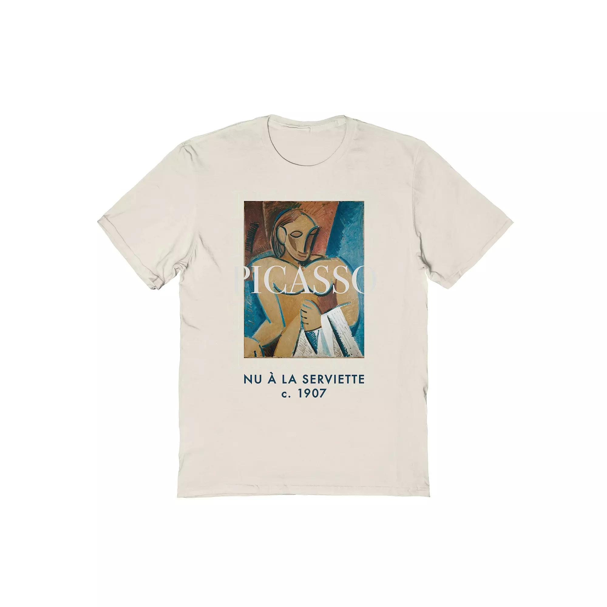 Men's Picasso with Towel Graphic Tee, Size: XL, Natural Product Image