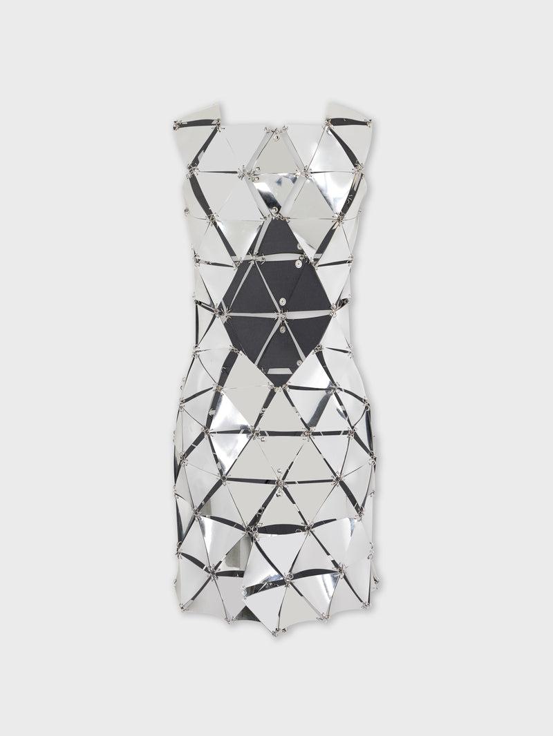 SILVER SHORT DRESS IN ASSEMBLY Product Image