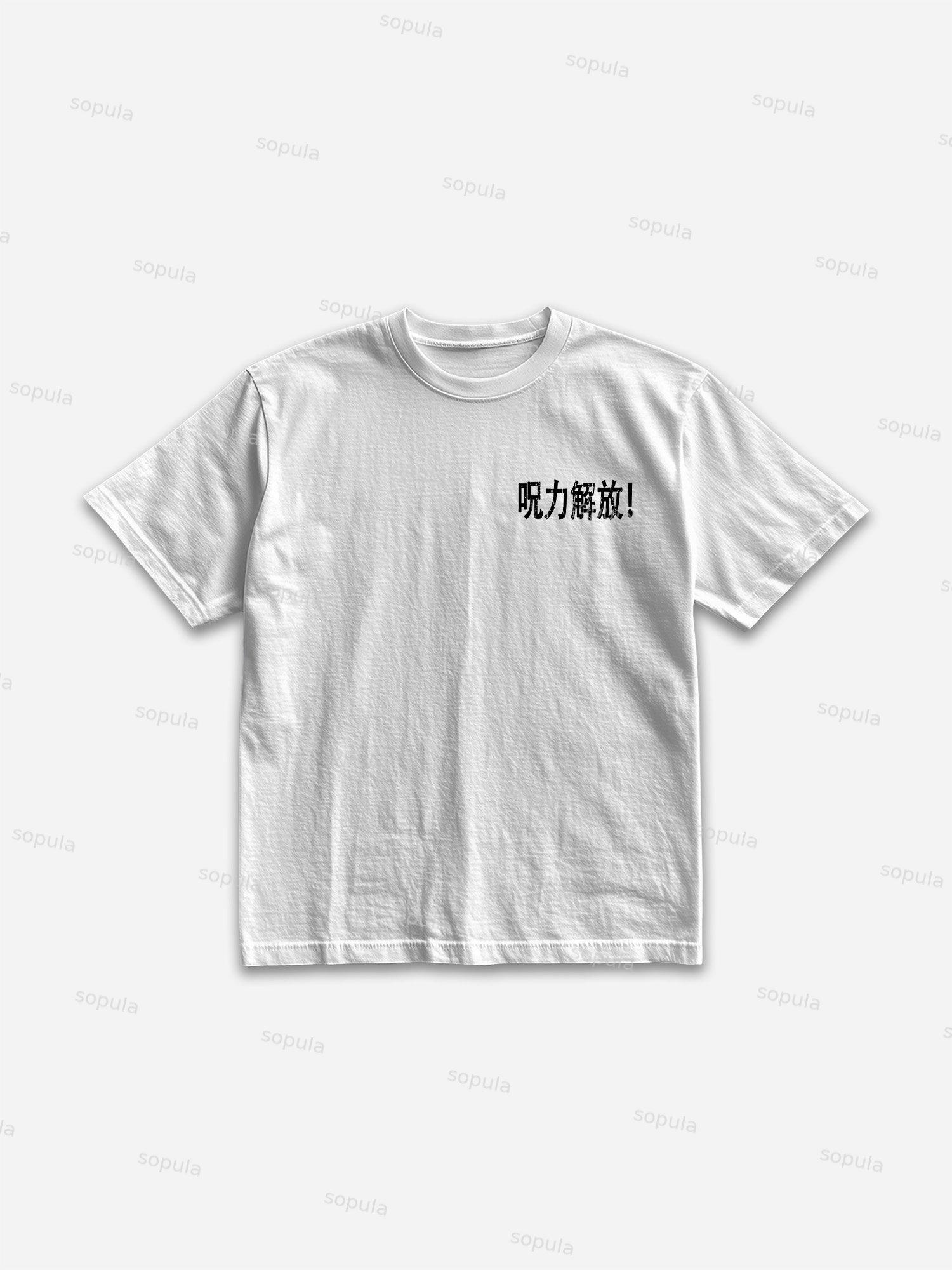 Spell Comic Graphic Print Cotton T-shirt Product Image