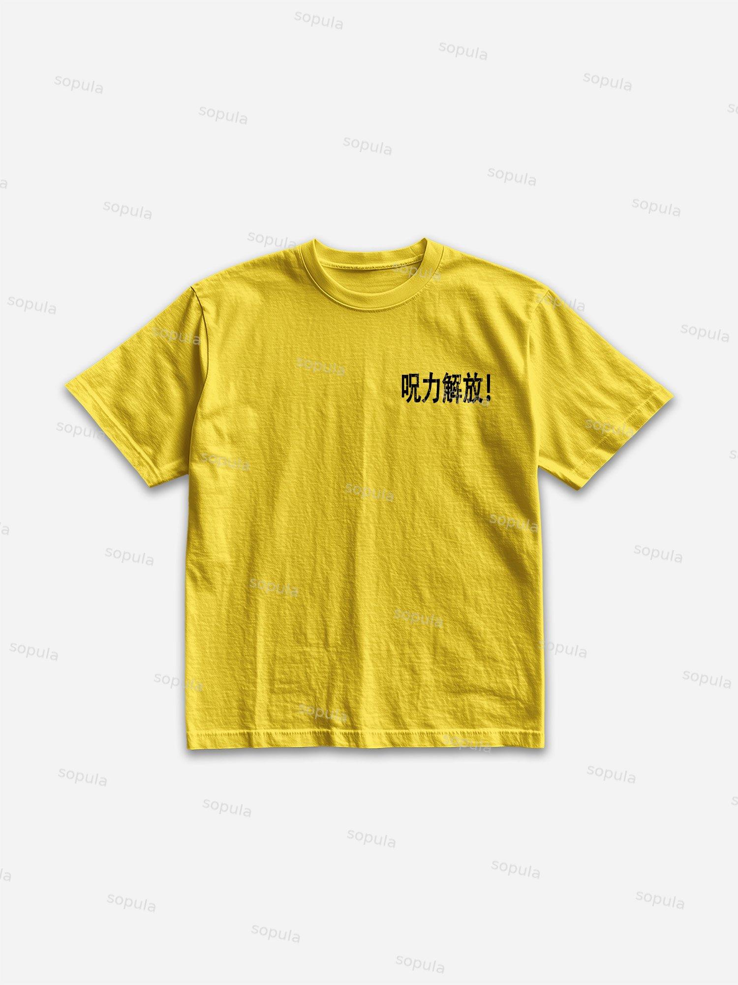 Spell Comic Graphic Print Cotton T-shirt Product Image