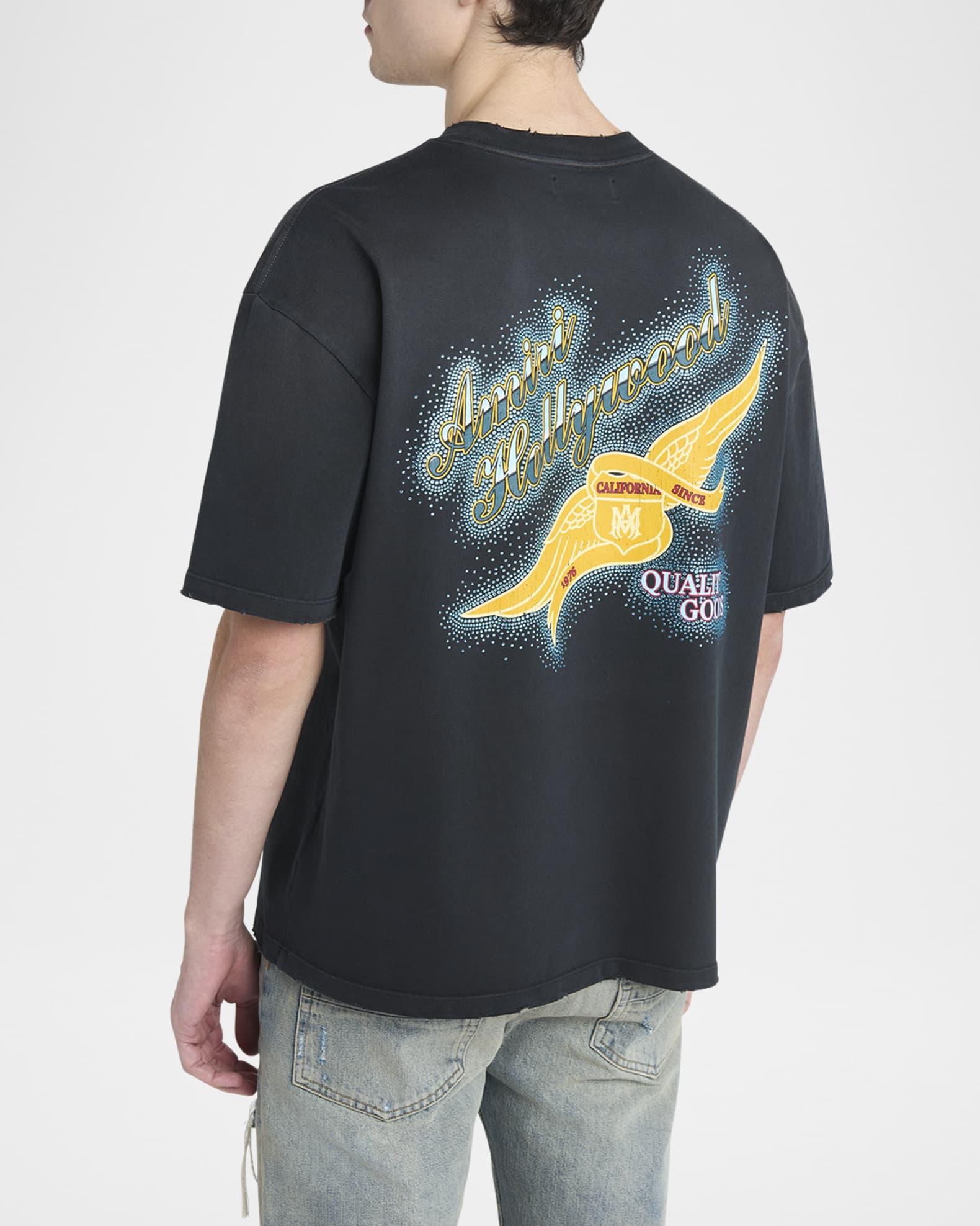 Men's Crystal Amiri Wings T-Shirt Product Image
