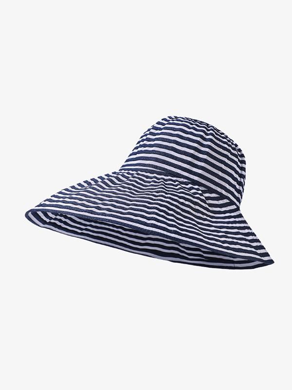 Split-Joint Striped Sun Hat Product Image