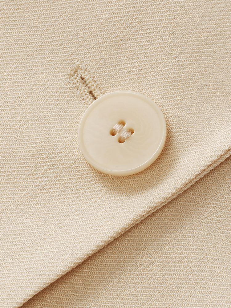 Acetate Short Sleeves Women Crop Blazer Product Image