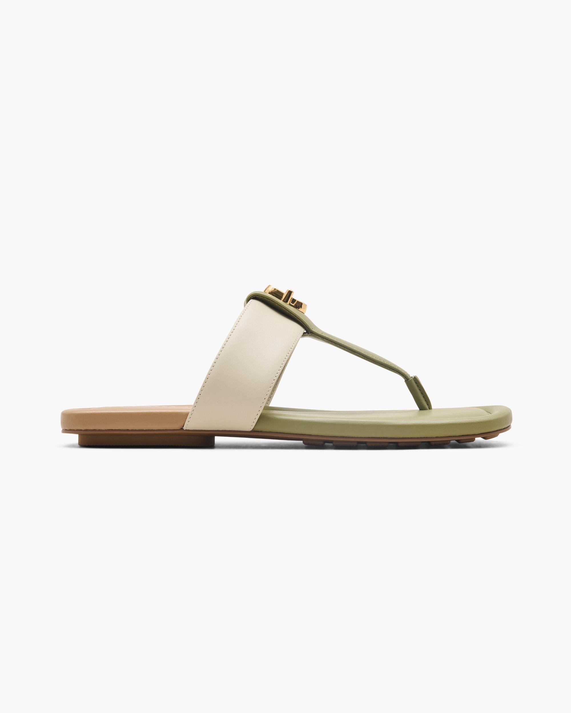 The Colorblock Dual T-Strap Sandal Product Image