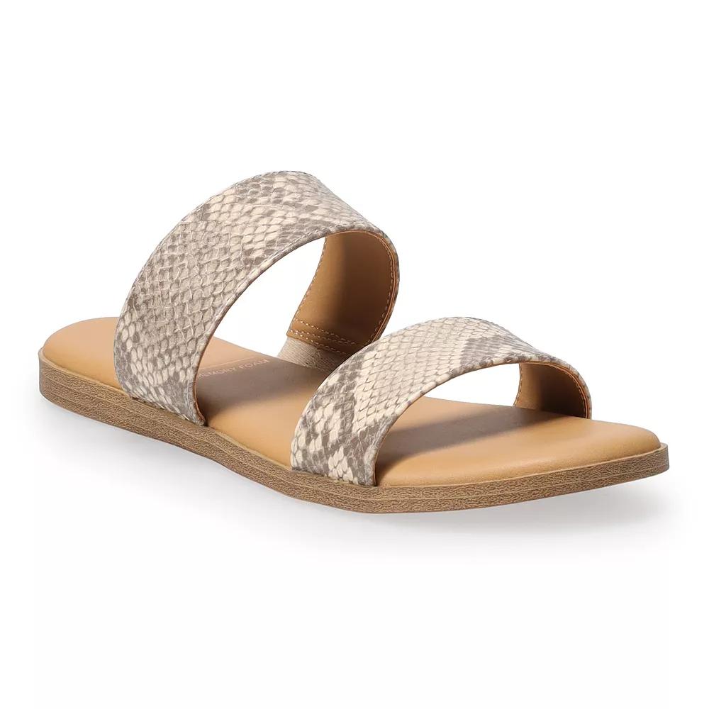 LC Lauren Conrad Sunstone Women's Slide Sandals, Size: 10, Snake Product Image