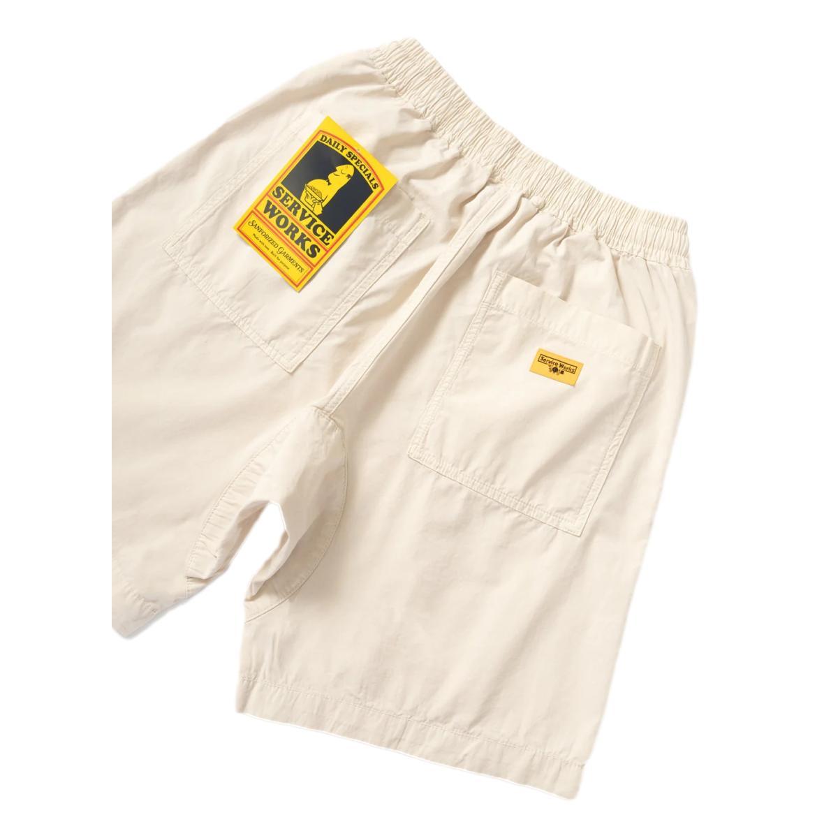 Poplin Chef Shorts White Oak Product Image
