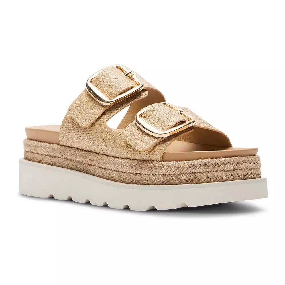 madden girl Mythical Women's Platform Sandals, Size: 9.5, Light Natural Product Image
