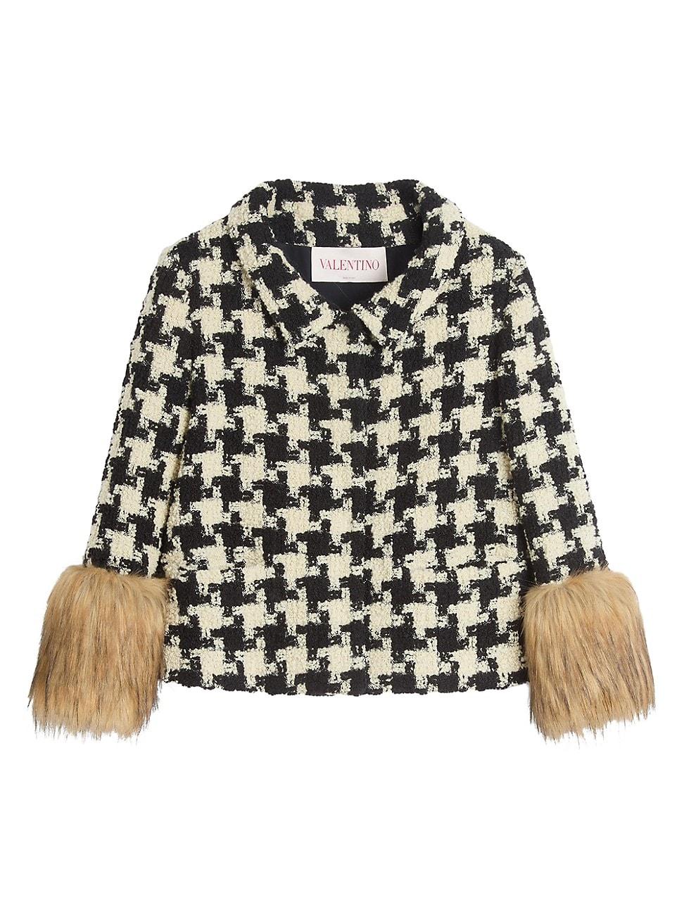 Womens Macro Pied De Poule Tweed Jacket Product Image