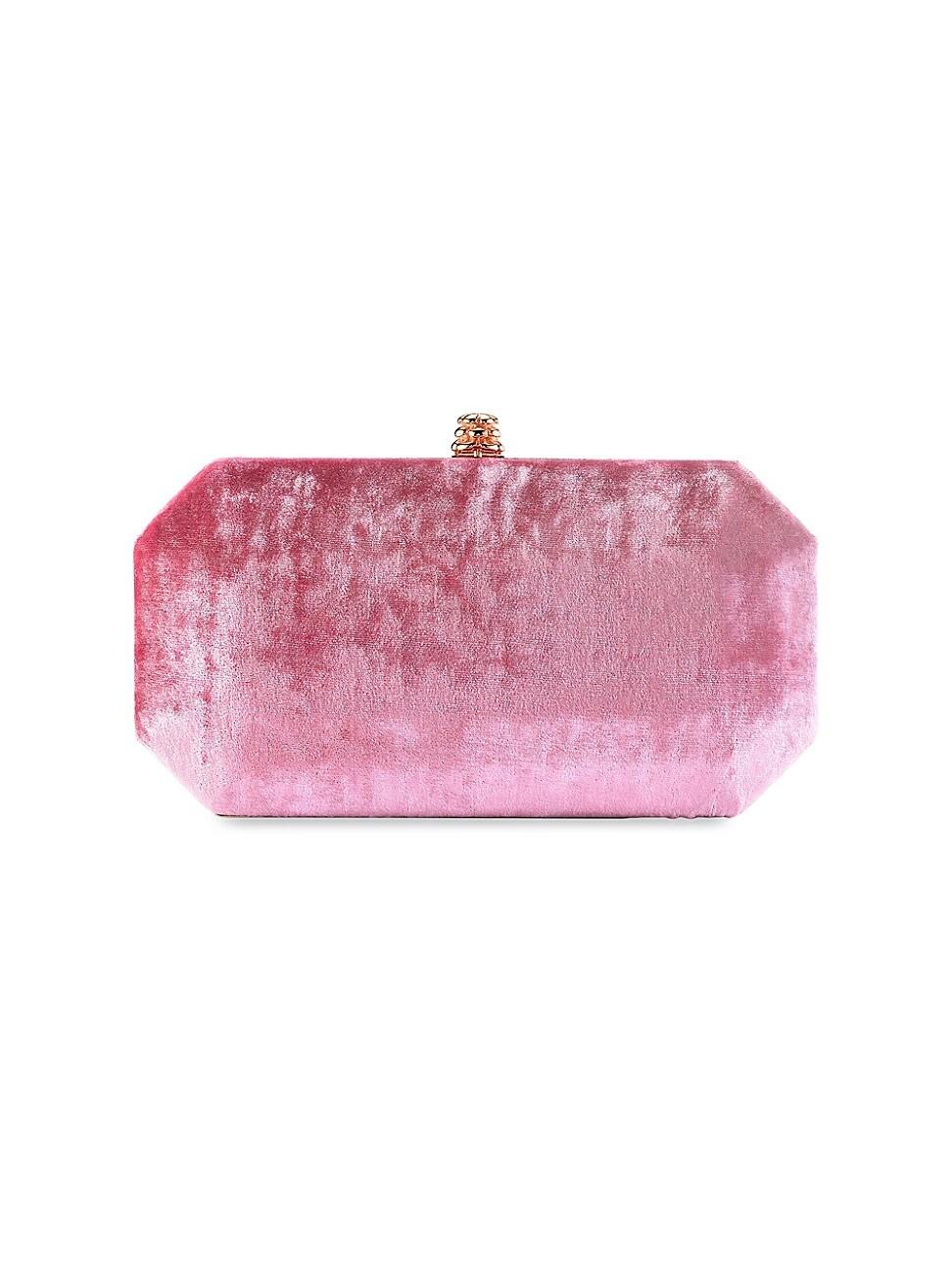 Womens Perry Clutch Small in Crushed Velvet Product Image