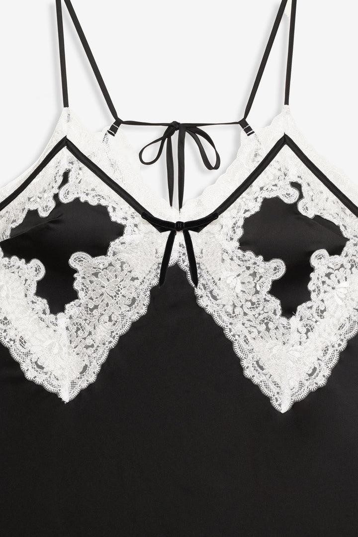 Maeve Maxi Slip Dress — Black Product Image