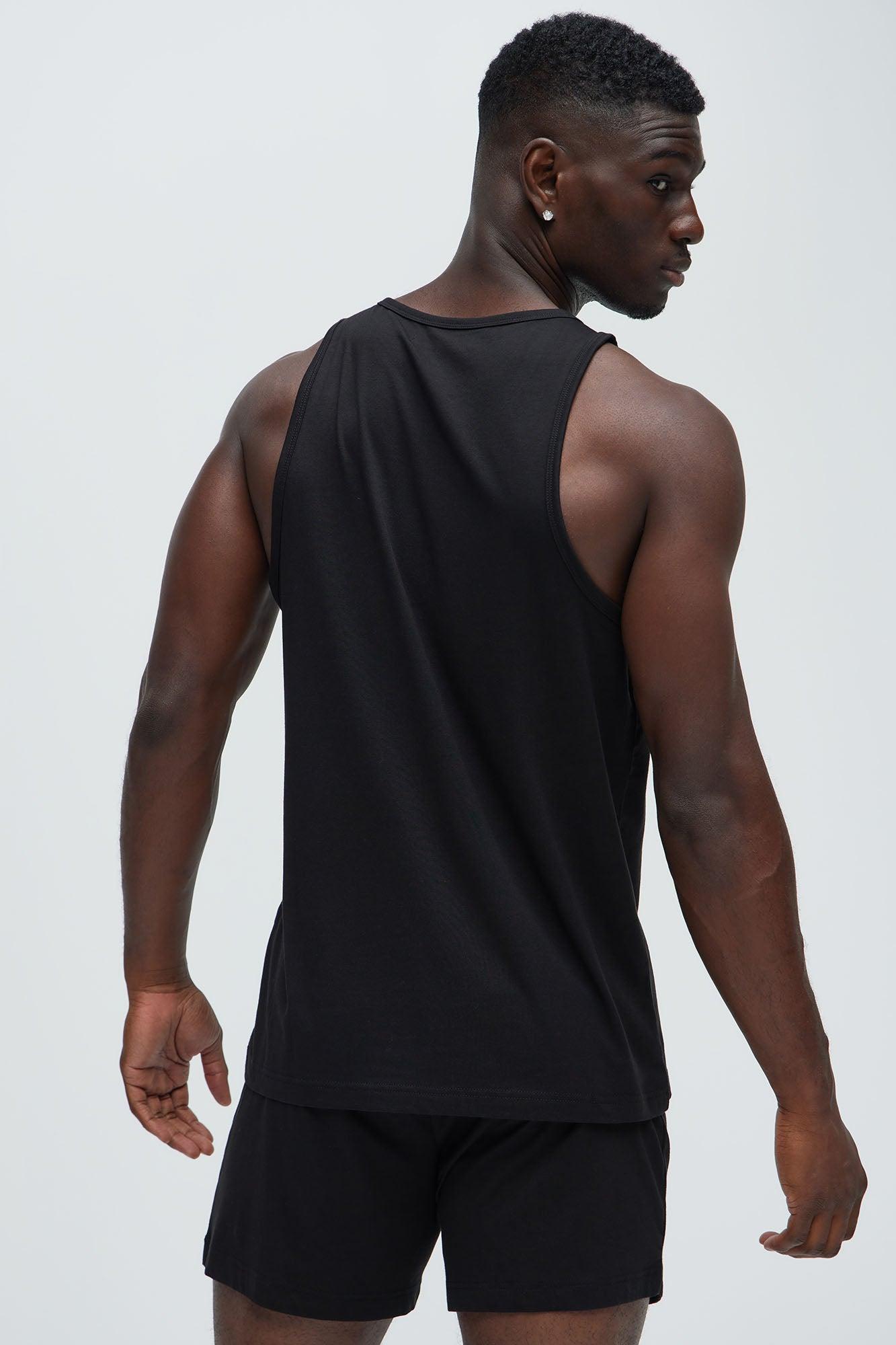 Essential Modal Lounge Tank - Black Product Image