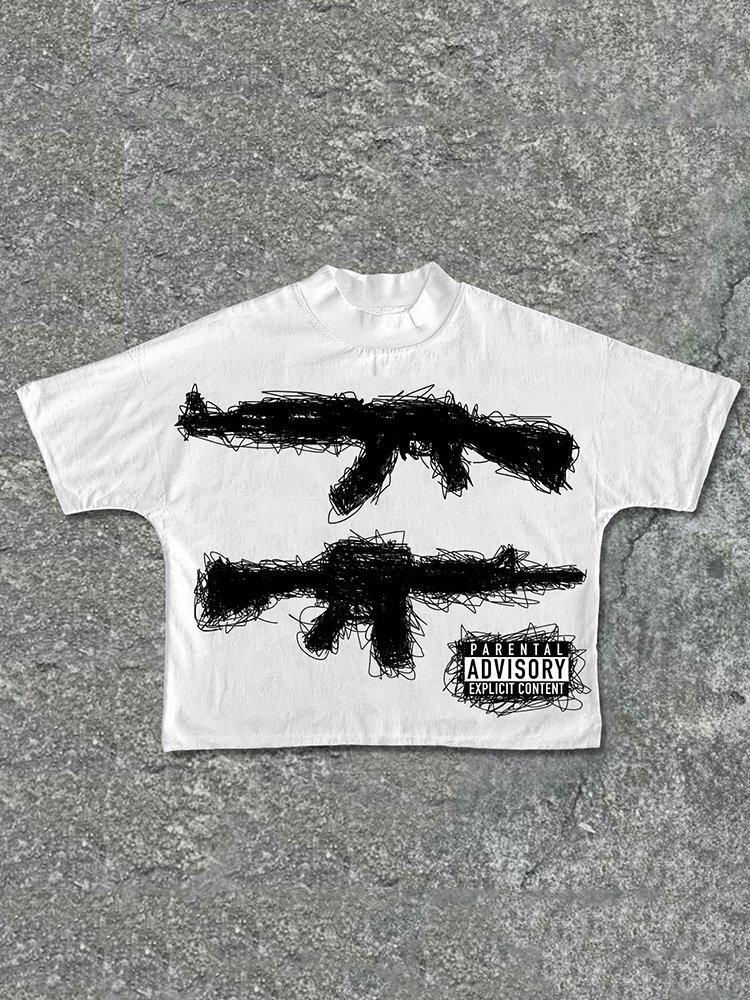 Need Peace Graphics Cotton Cropped T-Shirts Product Image