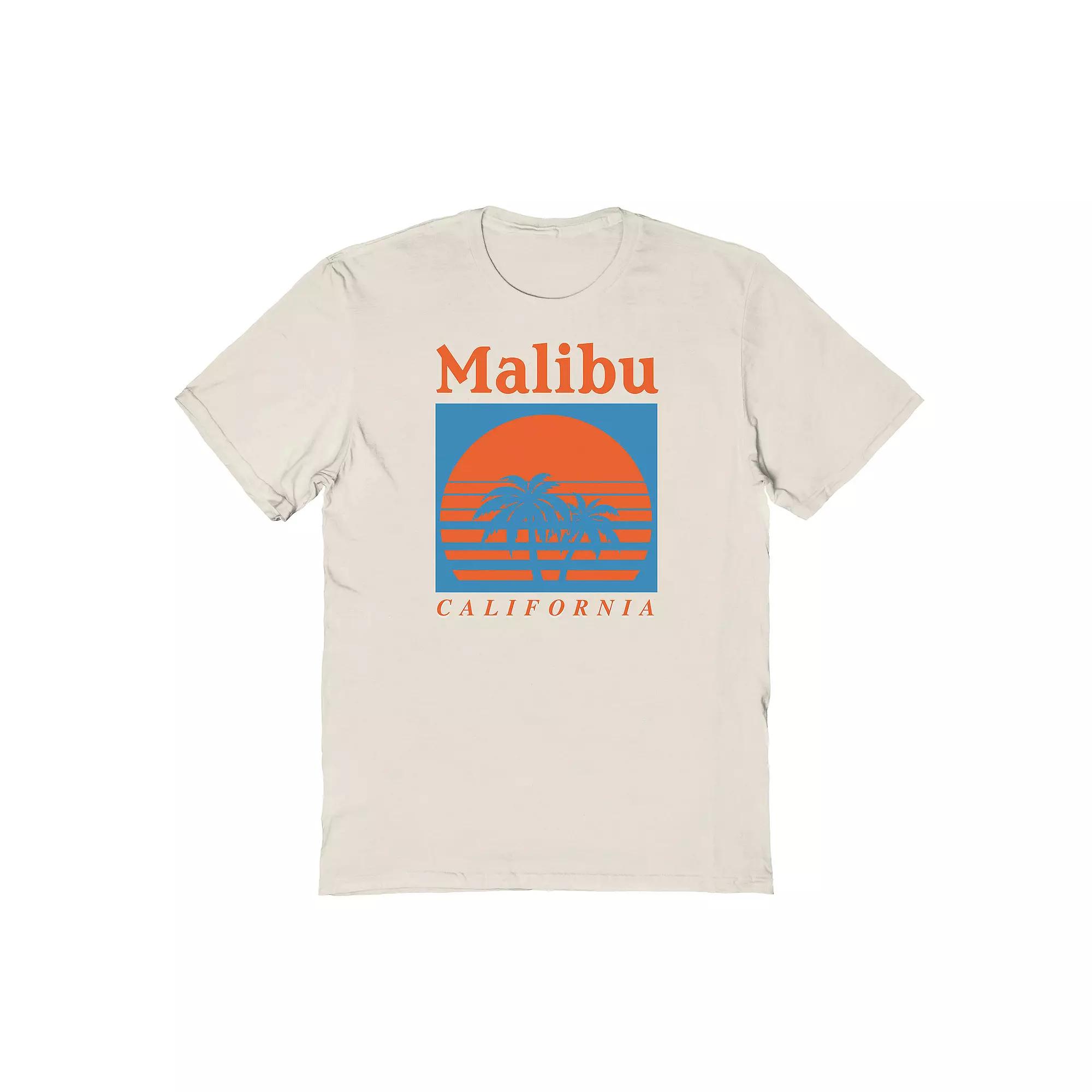 Men's Americana Collection Malibu Graphic Tee, Size: Small, Natural Product Image