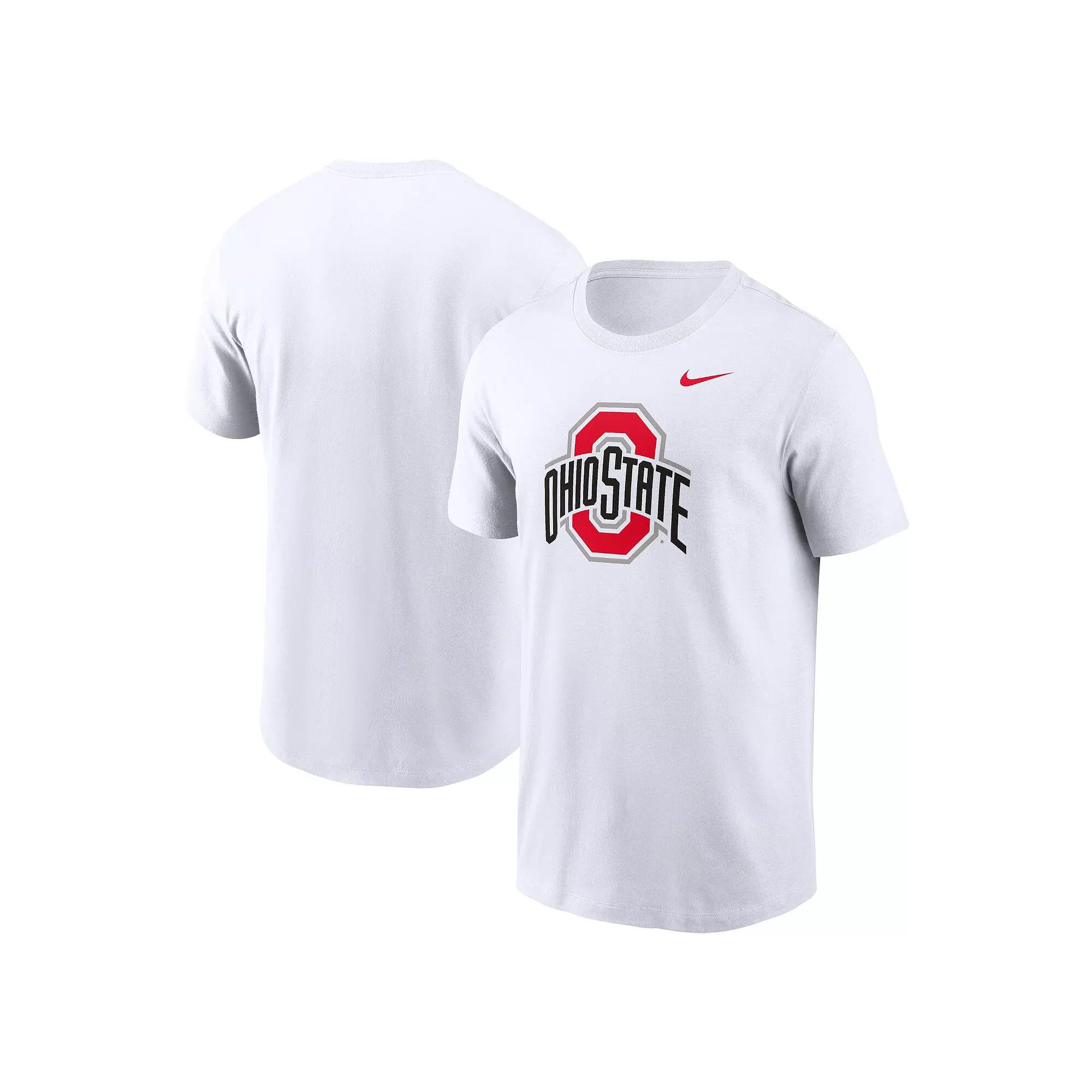 Men's Nike White Ohio State Buckeyes Primetime Evergreen Logo T-Shirt, Size: XL Product Image