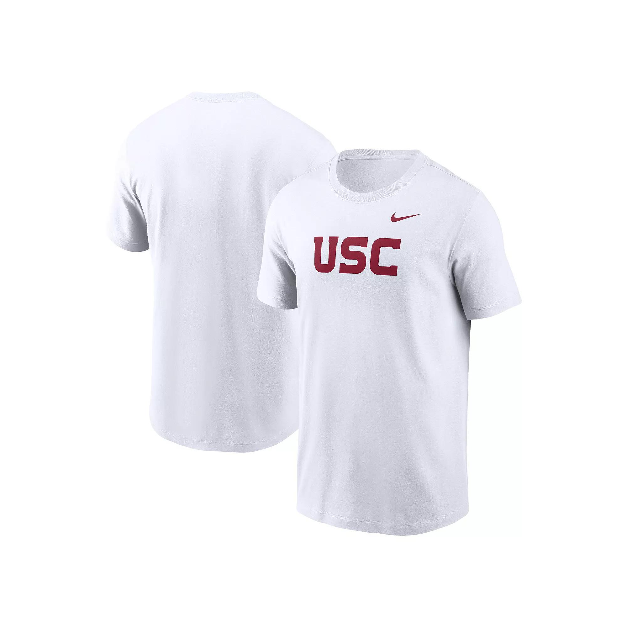 Men's Nike White USC Trojans Primetime Wordmark T-Shirt,  Product Image
