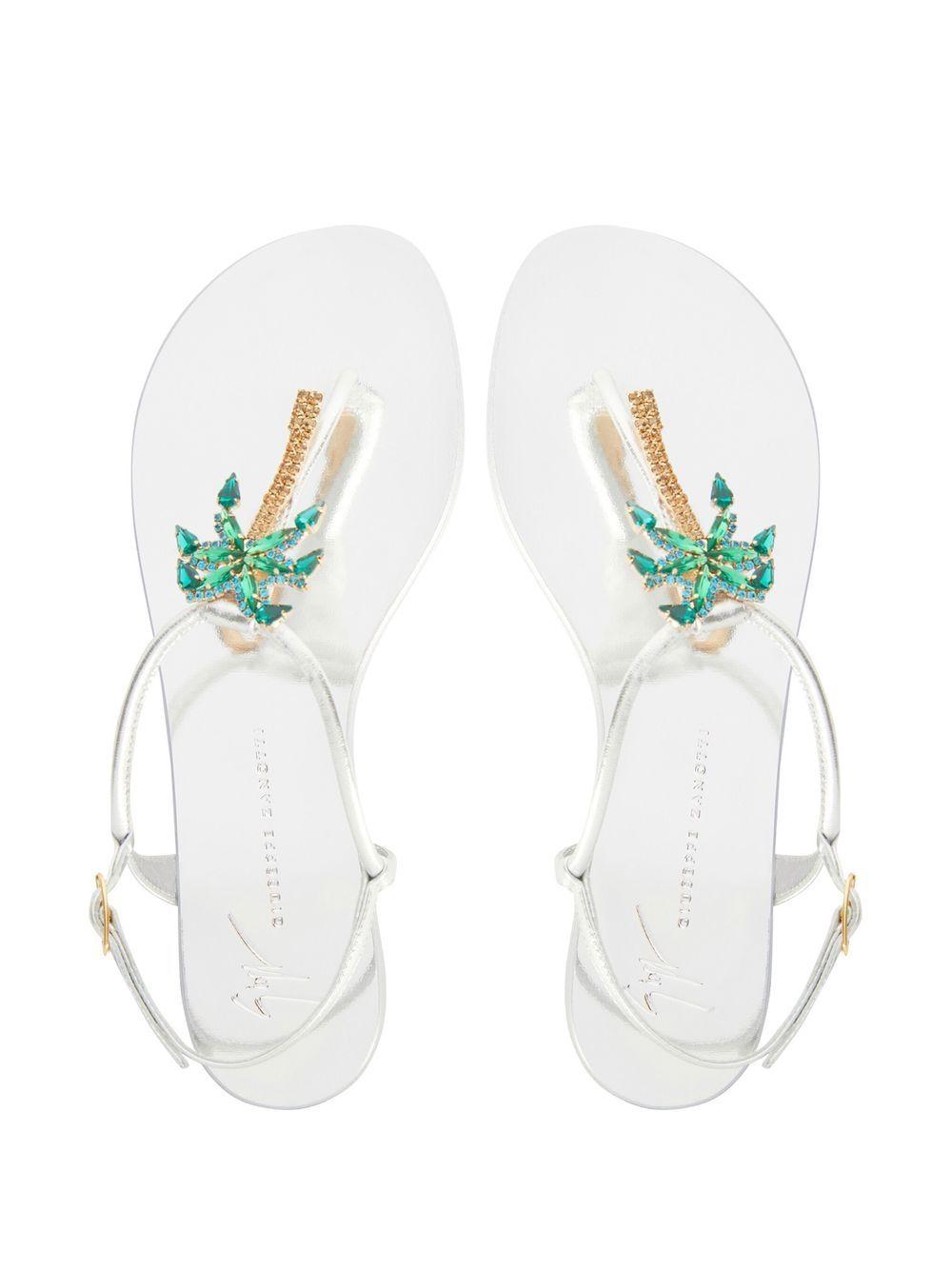 Venice Beach leather flat sandals Product Image