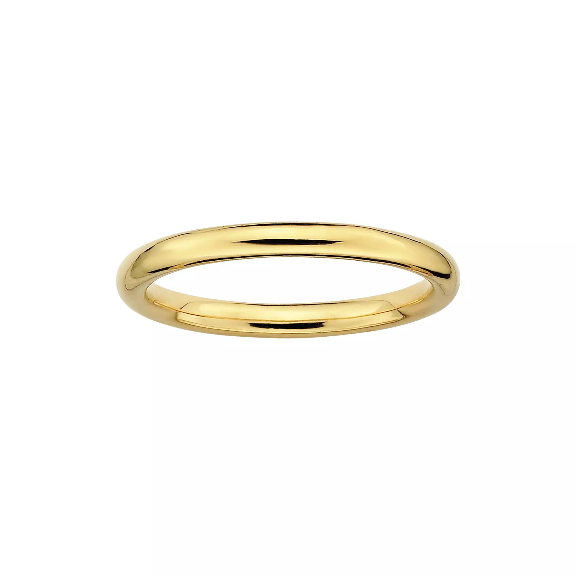 Stacks & Stones 18k Gold Over Silver Stack Ring, Women's, Size: 9 Product Image