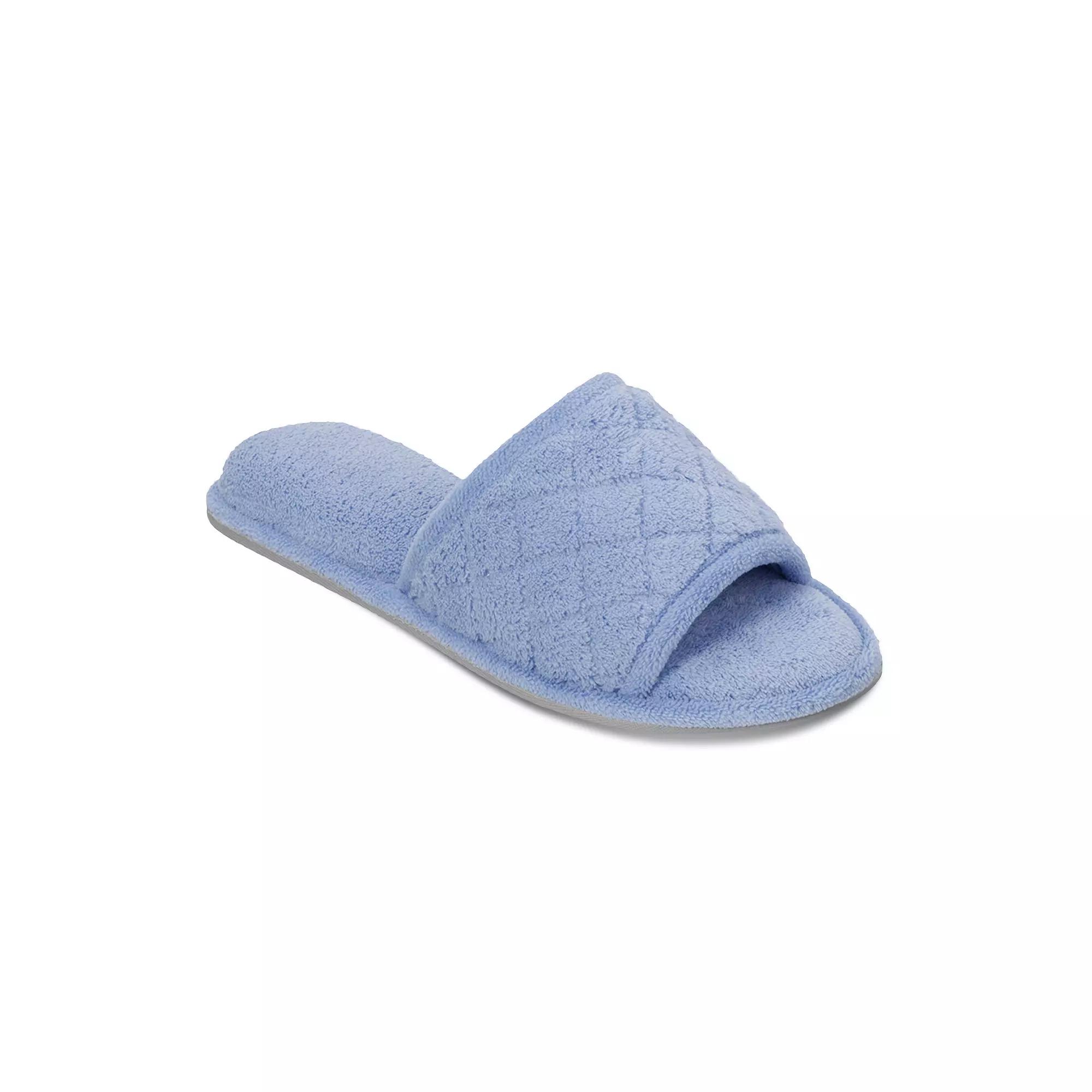Dearfoams Microfiber Terry Quilted Women's Slide Slippers,  Product Image