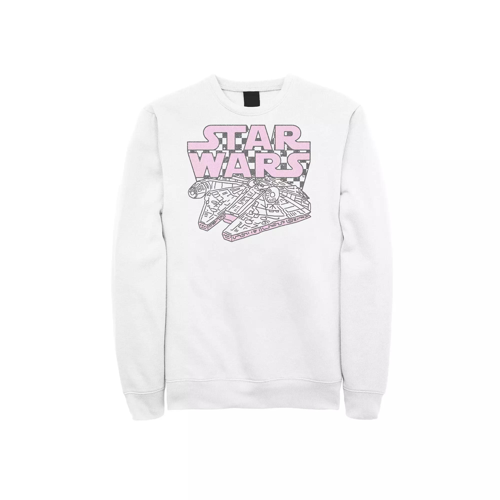 Men's Star Wars Millennium Falcon Checkered Logo Sweatshirt,  Product Image