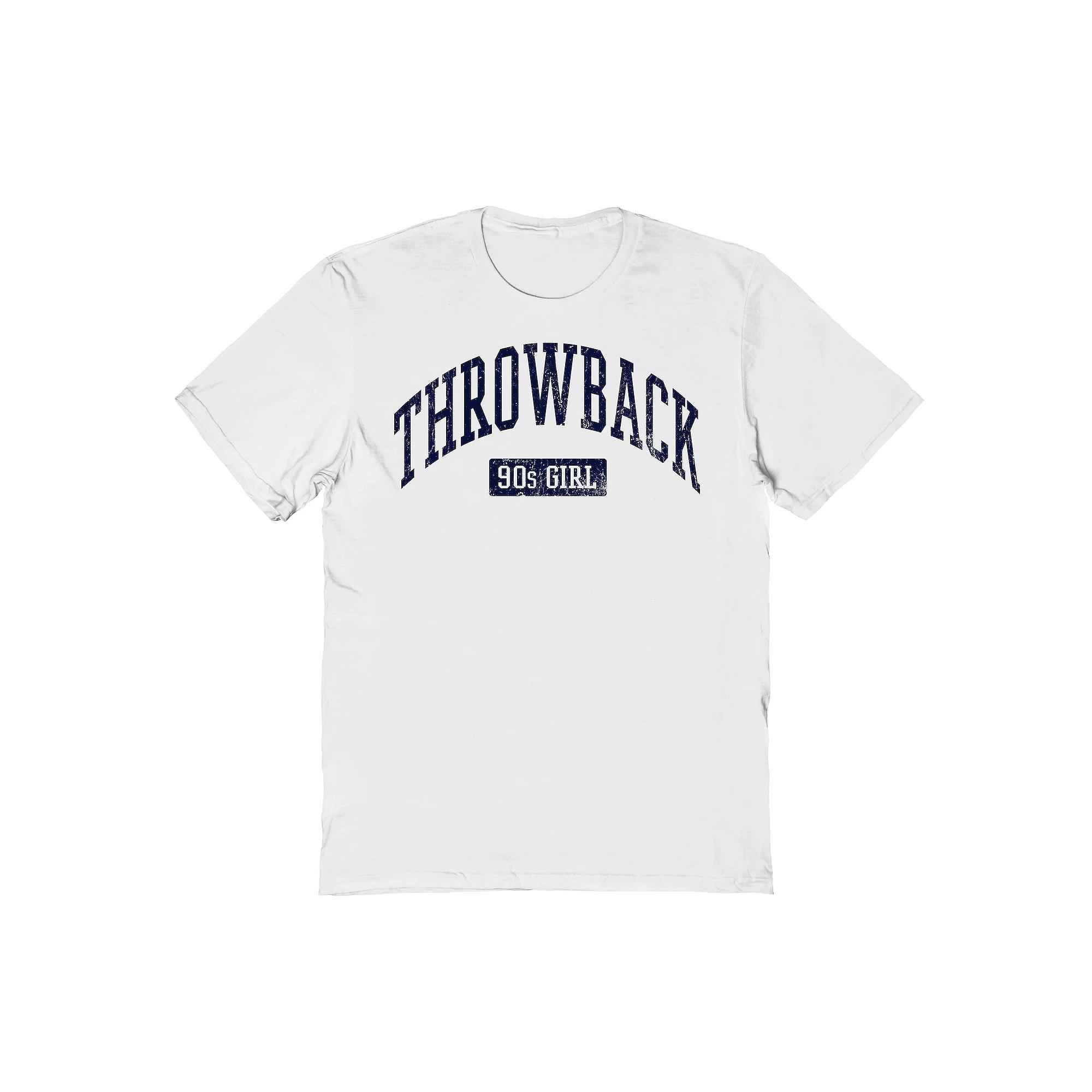Men's Throwback Graphic Tee, Size: XL, White Product Image